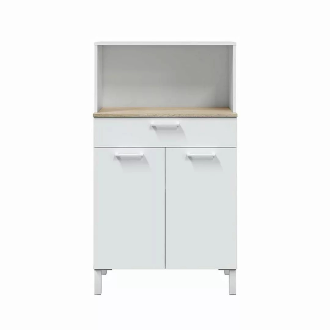 freiraum Mehrzweckschrank KIRA in Artik-Weiß/Kanada-Eiche - 72x126x40 (BxHx günstig online kaufen