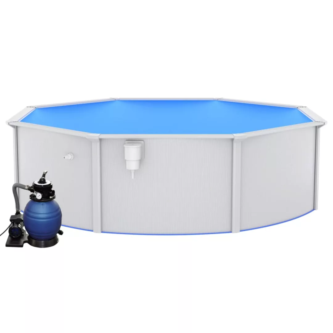 Vidaxl Pool Mit Sandfilterpumpe 460x120 Cm günstig online kaufen