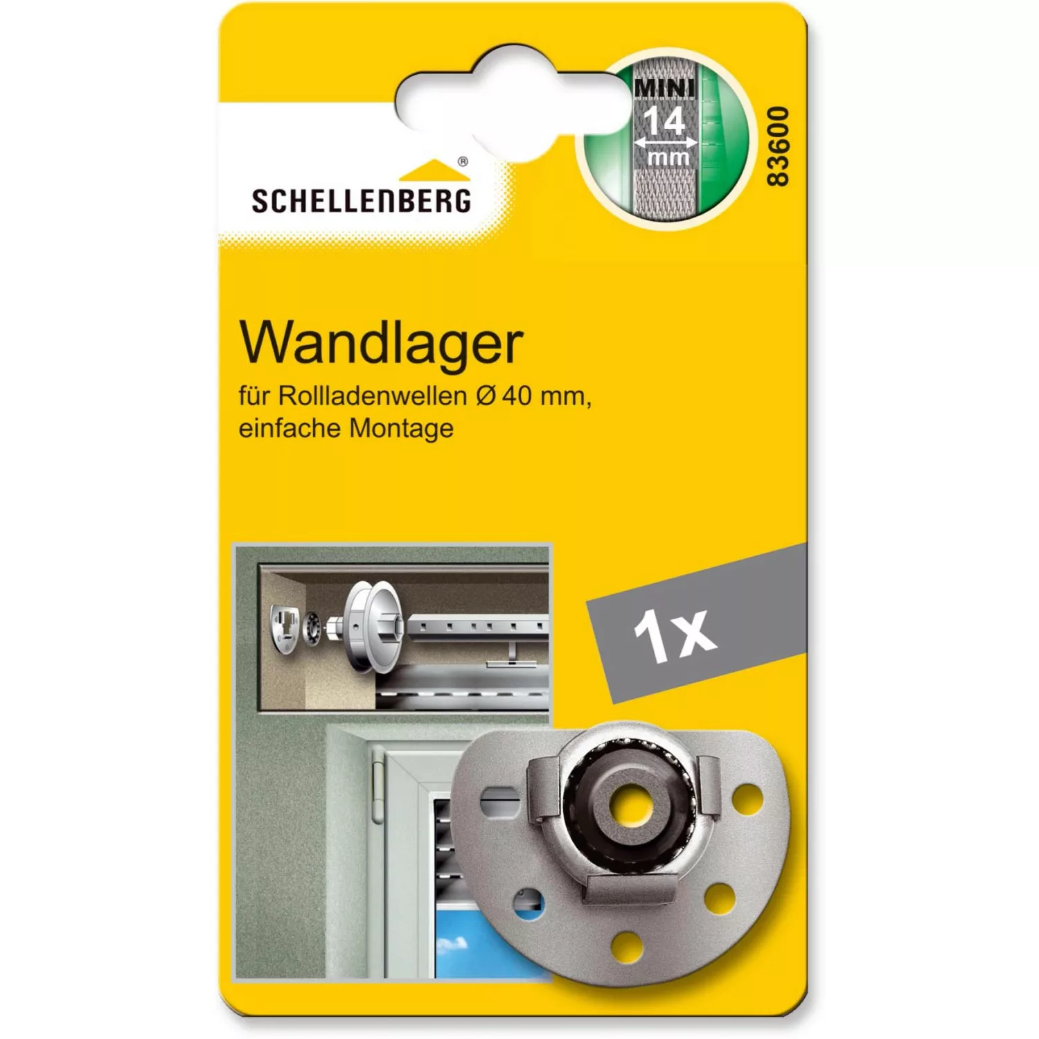 Schellenberg Rollladen Wandlager mit Kugellager Mini günstig online kaufen