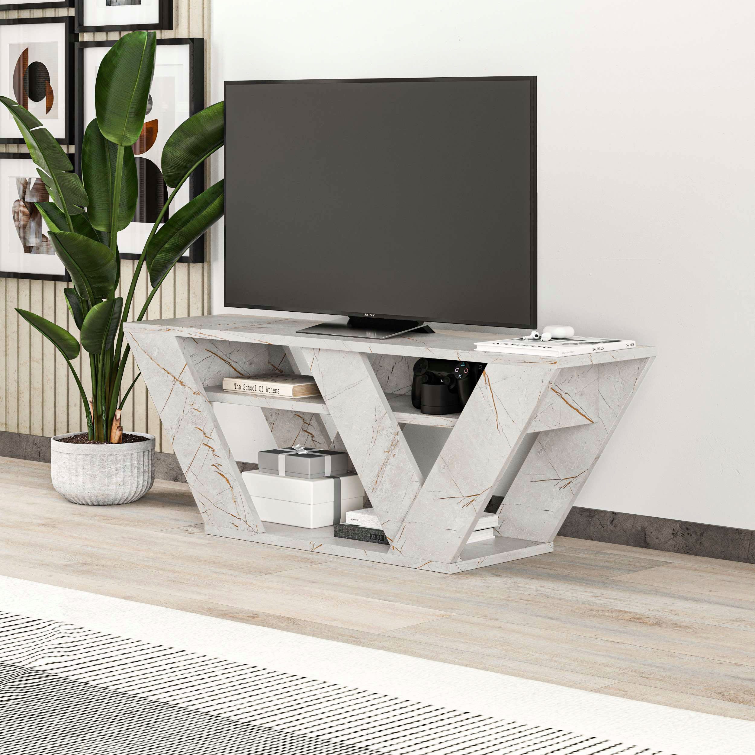 Decortie TV-Schrank "Thales TV Schrank", (Packung), Einfache Montage,Platzs günstig online kaufen
