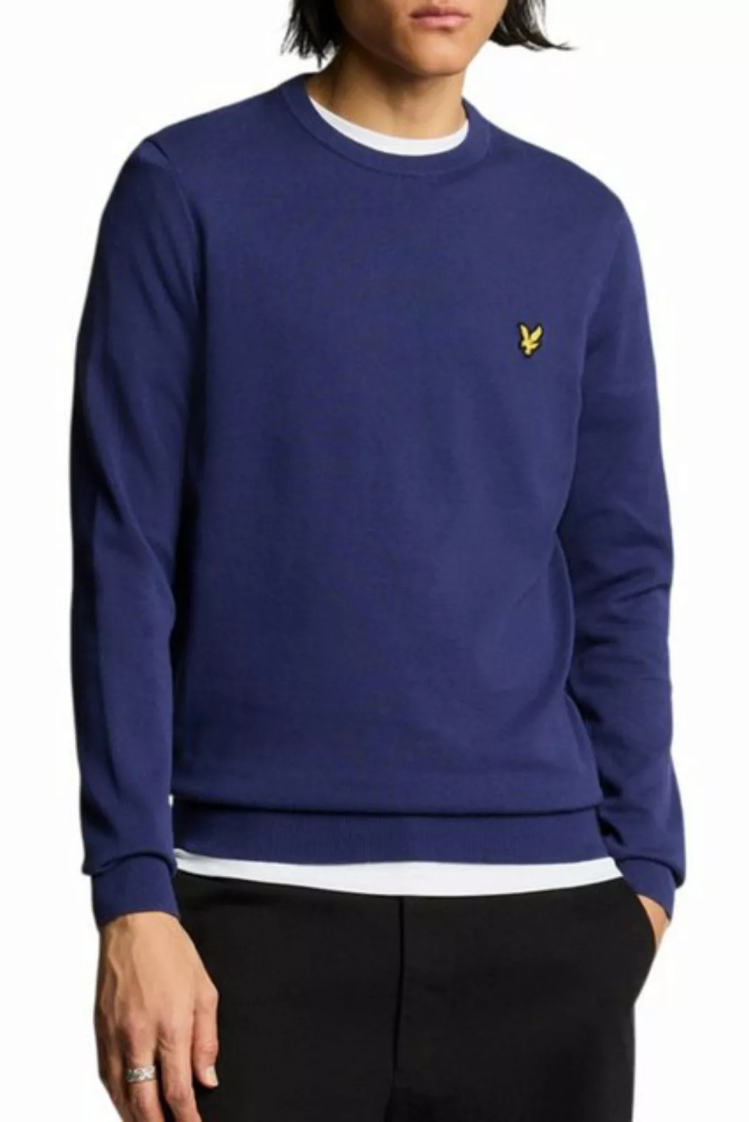 Lyle & Scott Strickpullover Basic Herren, 100% Baumwolle, Weich & Angenehm günstig online kaufen