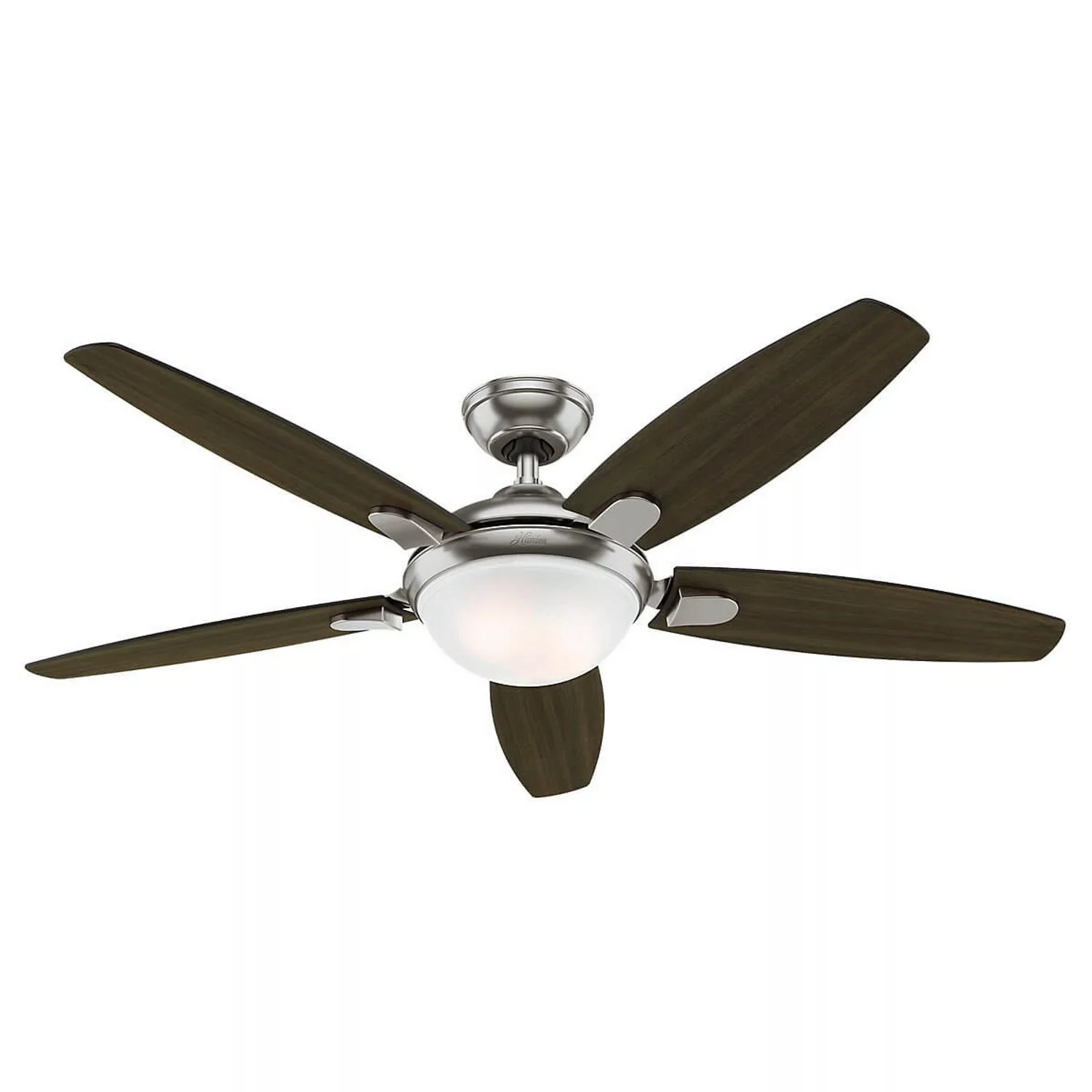 HUNTER FANS Deckenventilator Contempo 132 cm Nickel Gebürstet mit Beleuchtu günstig online kaufen