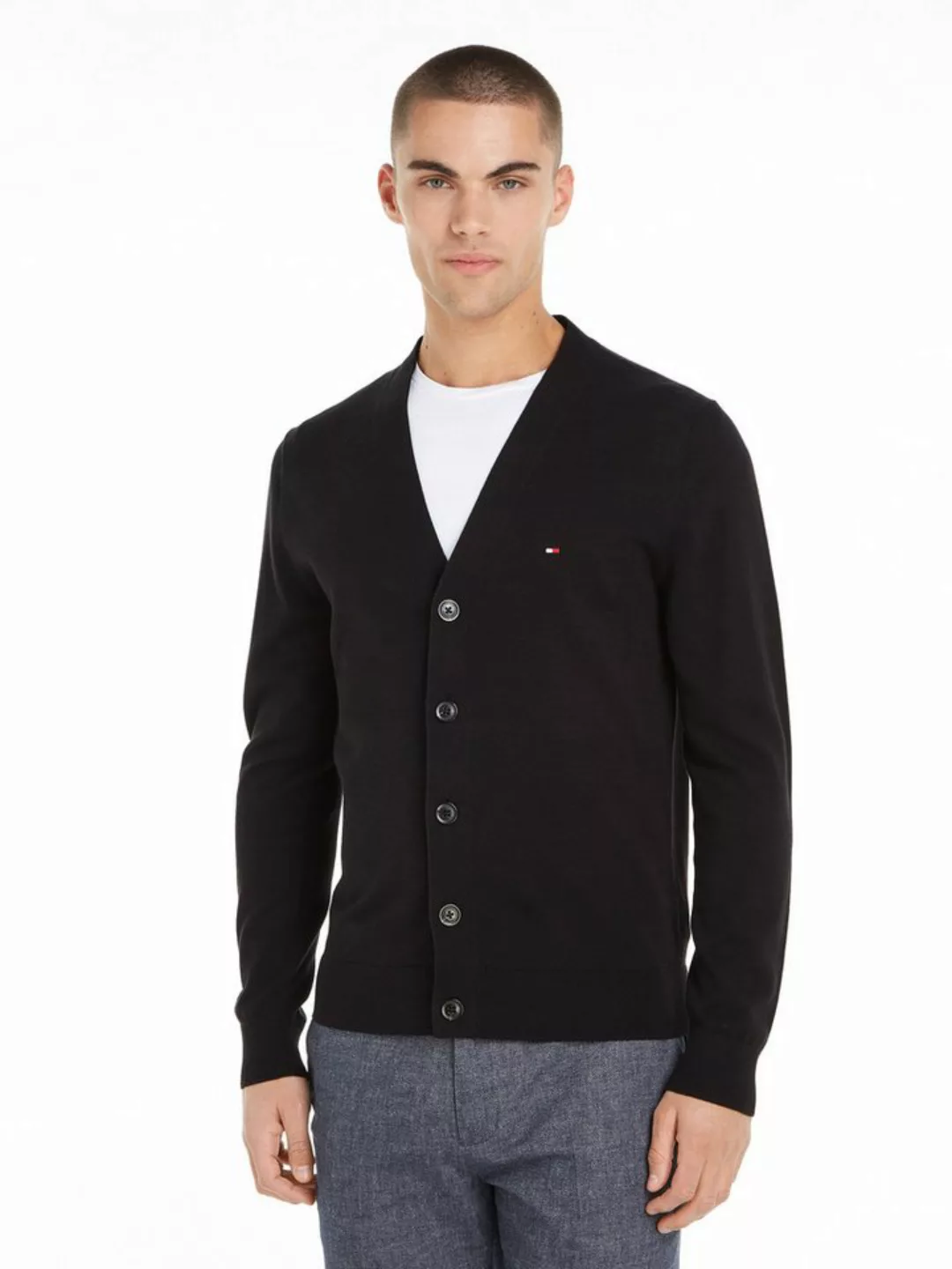 Tommy Hilfiger Strickjacke ESSENTIAL COTTON CARDIGAN günstig online kaufen