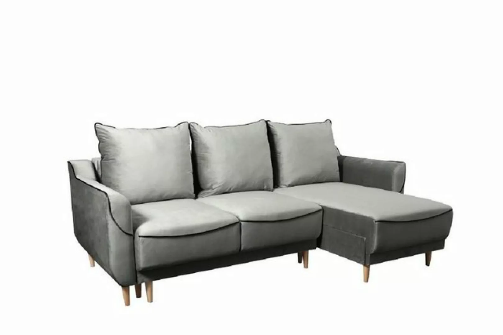 JVmoebel Ecksofa, L-Form Sofa Designer mit Bettfunktion Schlafsofa Ecksofa günstig online kaufen