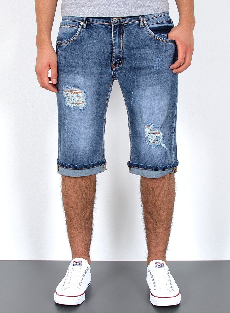 ESRA Jeansshorts Herren Sommerhose Jeans Shorts günstig online kaufen