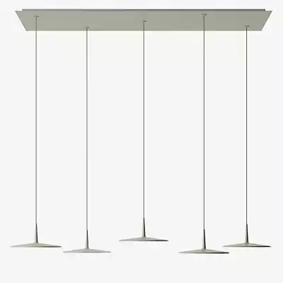 Vibia Skan Pendelleuchte LED 5-flammig, grün - Dali günstig online kaufen