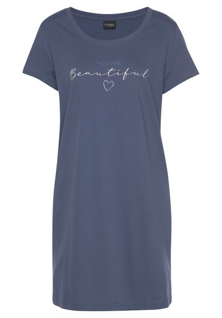 Vivance Dreams Bigshirt mit Frontdruck günstig online kaufen