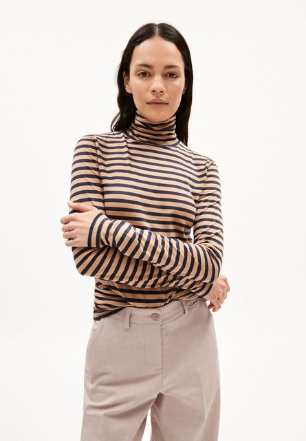 Armedangels Longsleeve GRAZILIAA STRIPES Damen Slim Fit aus Bio-Baumwolle günstig online kaufen