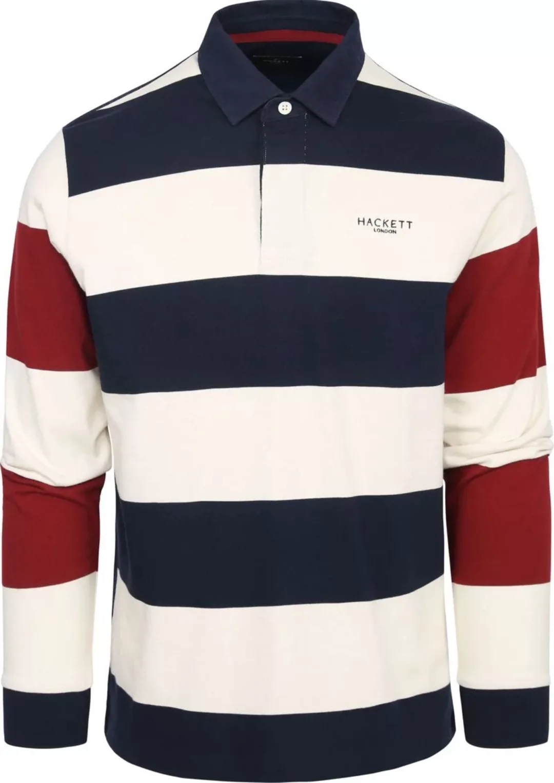 Hackett Rugby Poloshirt Gestreift - Größe XXL günstig online kaufen