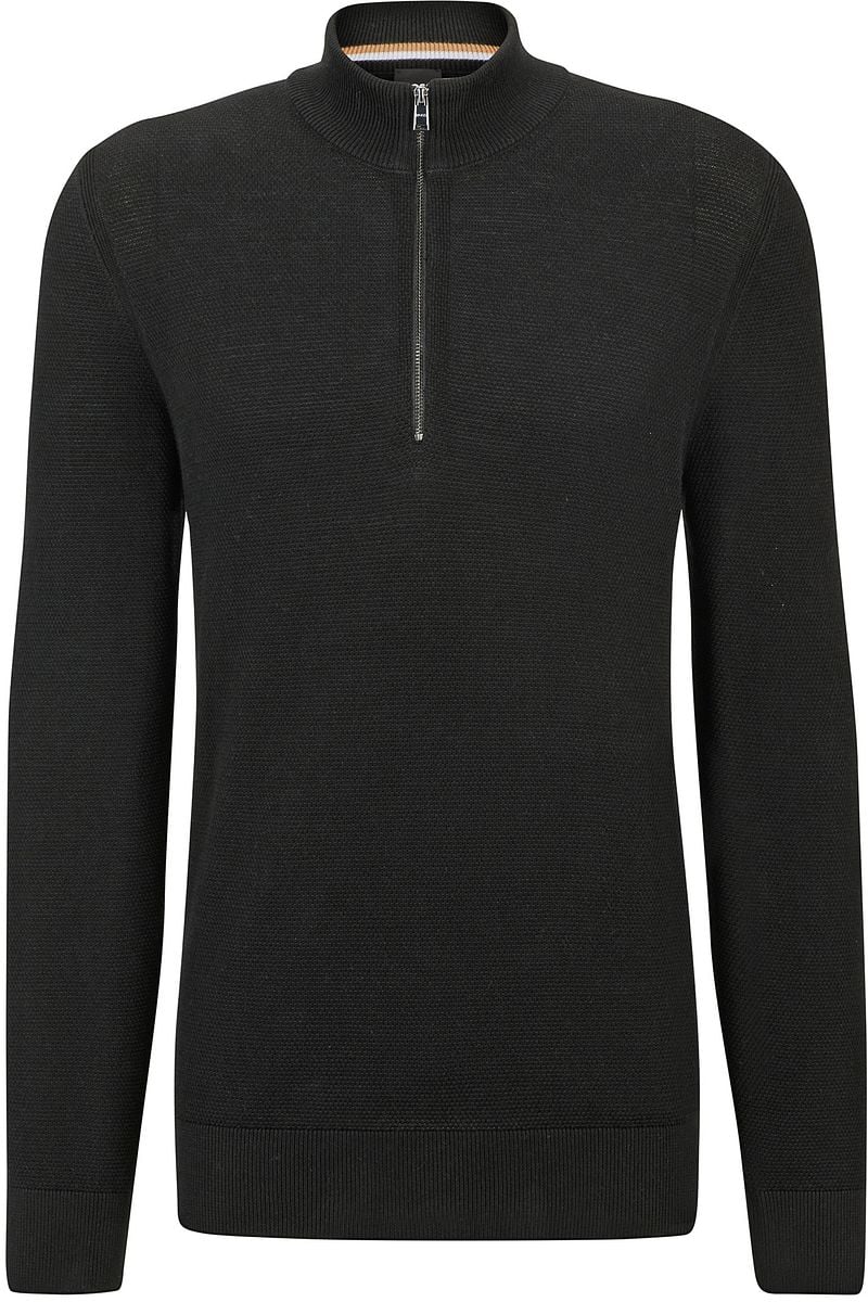 BOSS Ebrando-P Halfzip Pullover Schwarz - Größe XL günstig online kaufen