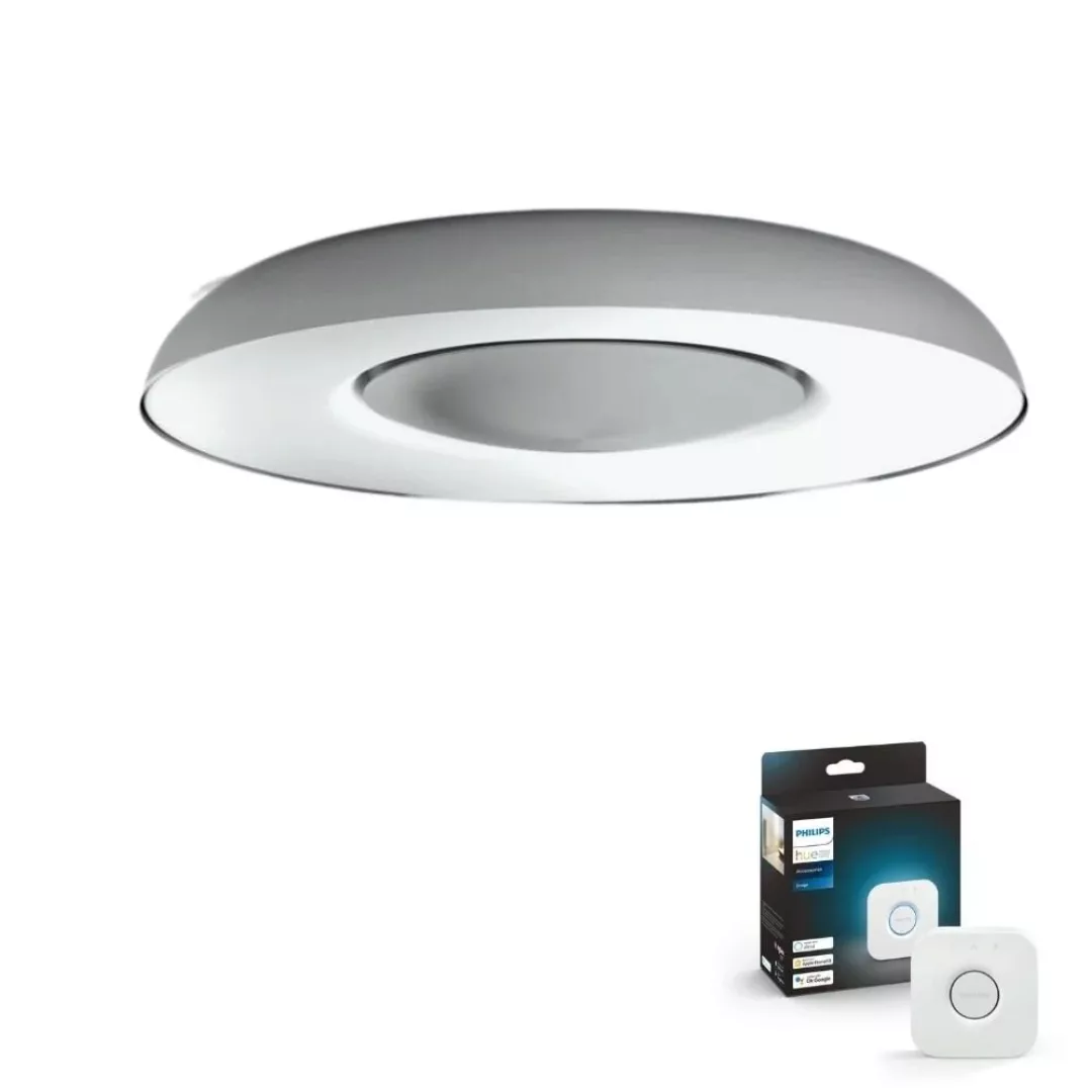 Philips Hue Bluetooth White Ambiance Deckenleuchte Still in Silber 22,5W 25 günstig online kaufen