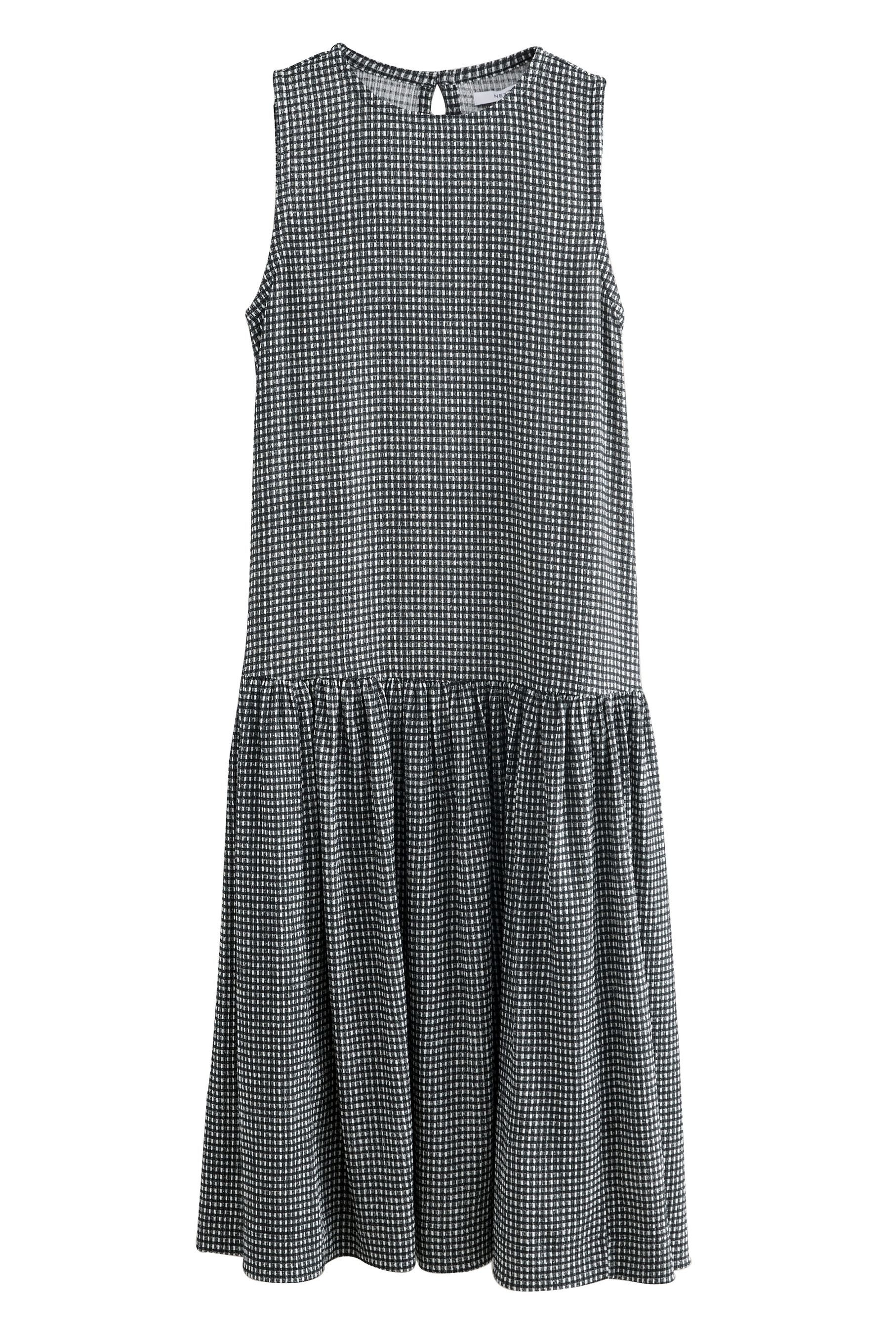 Next Jerseykleid Ärmelloses Struktur-Maxikleid mit tiefer günstig online kaufen