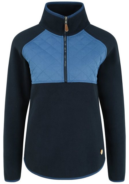 OXMO Sweatshirt OXMalita Fleece Troyer mit Stepp-Detail günstig online kaufen