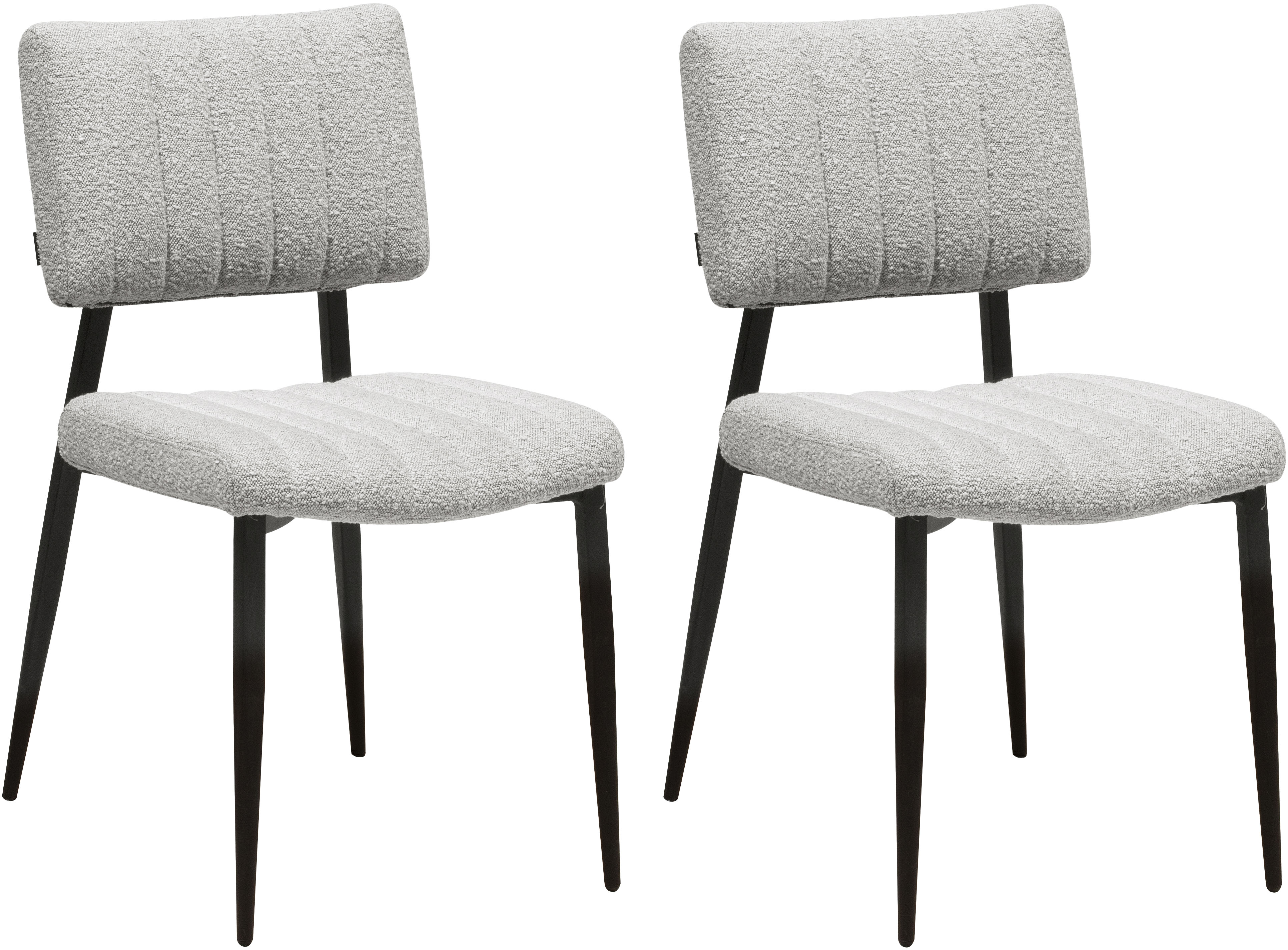 OMG Design Esszimmerstuhl "Dirk", (Set), 2 St., Stoff, moderner Boucle Bezu günstig online kaufen