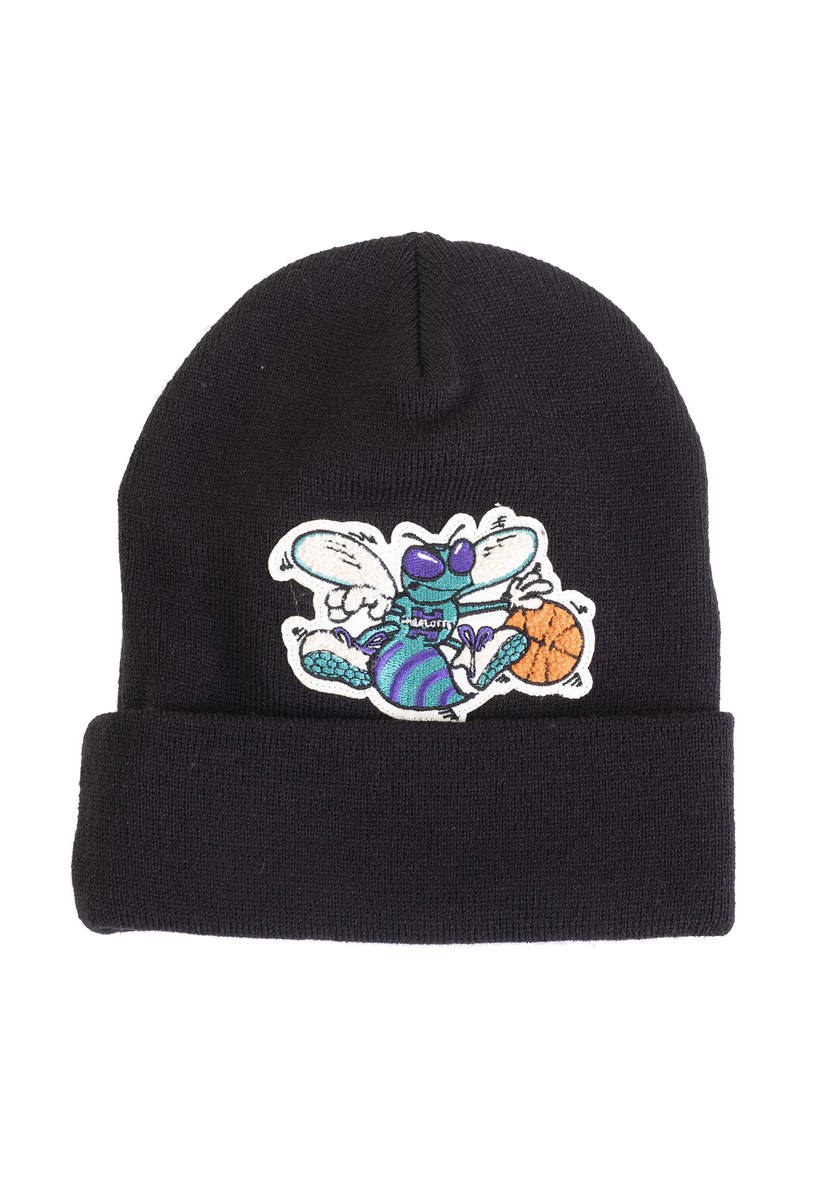 Mitchell & Ness Beanie Chenille Logo Cuff CHARLOTTE HORNETS Schwarz günstig online kaufen