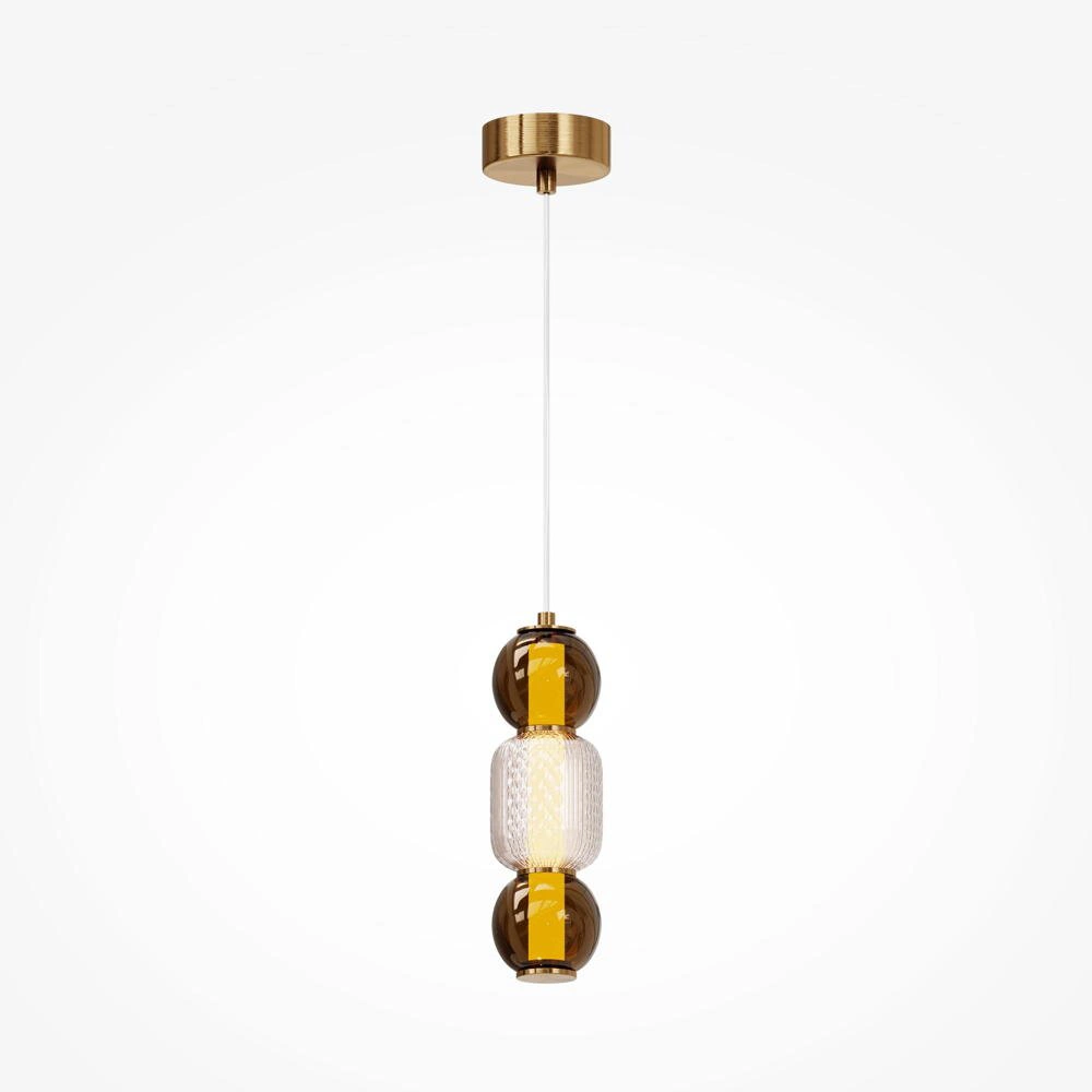 LED Pendelleuchte Drop in Gold und Transparent 16W 2000lm günstig online kaufen