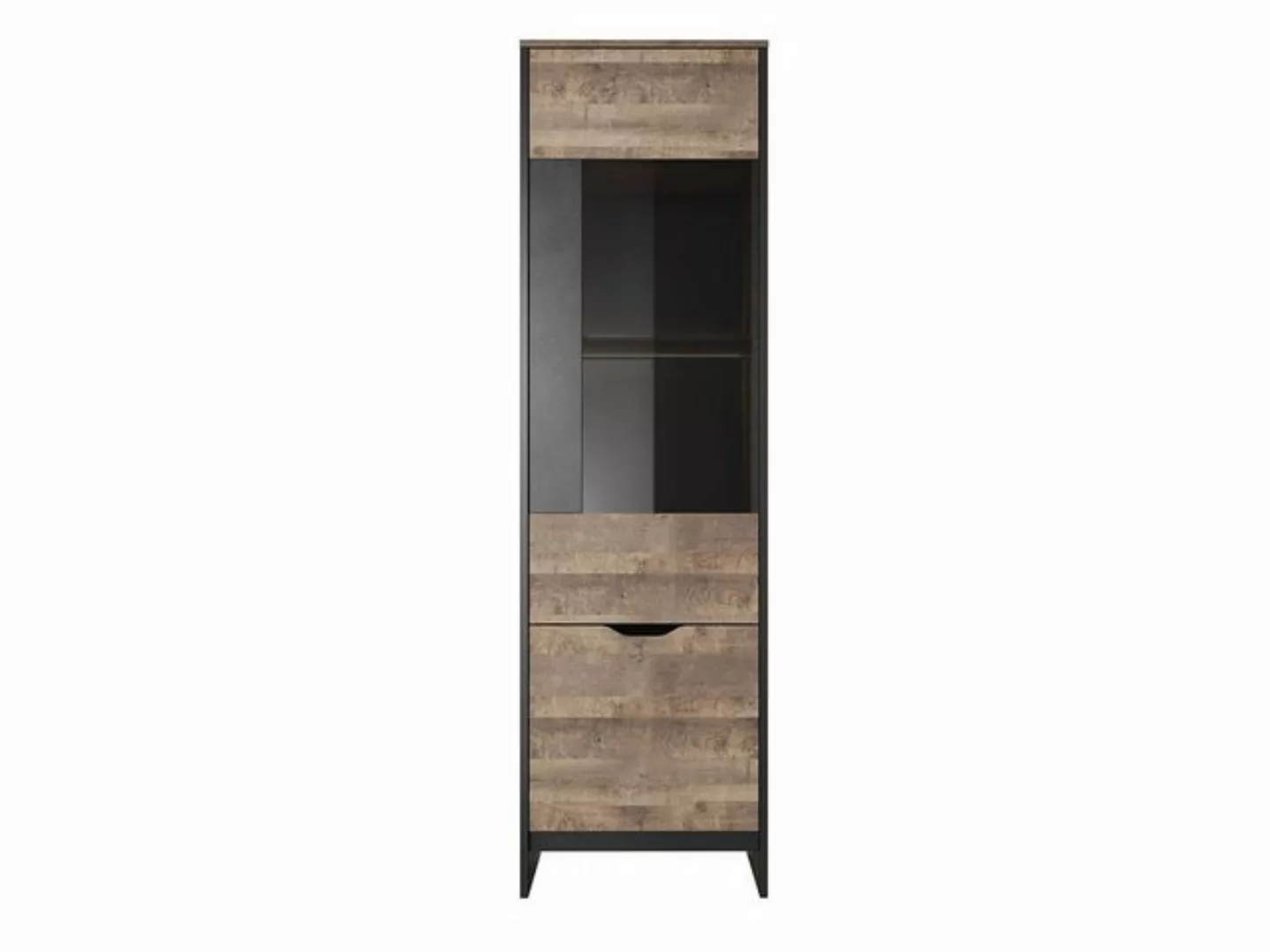 MIRJAN24 Vitrine schmal Arden A (mit 2 Drehtüren) Gehärtetes Glas, 56x40x19 günstig online kaufen