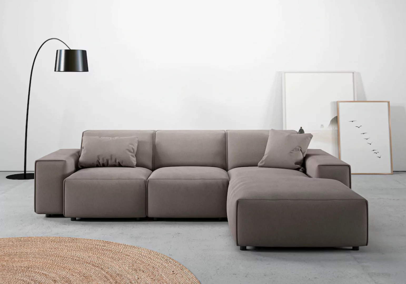 andas Ecksofa "Glimminge L-Form auch in Breitcord, Feincord + Easy care-Bez günstig online kaufen