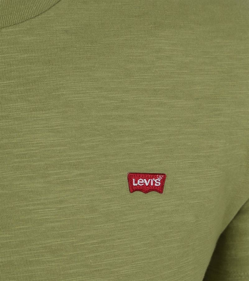 Levi's T-shirt Original Slub Green - Größe XL günstig online kaufen