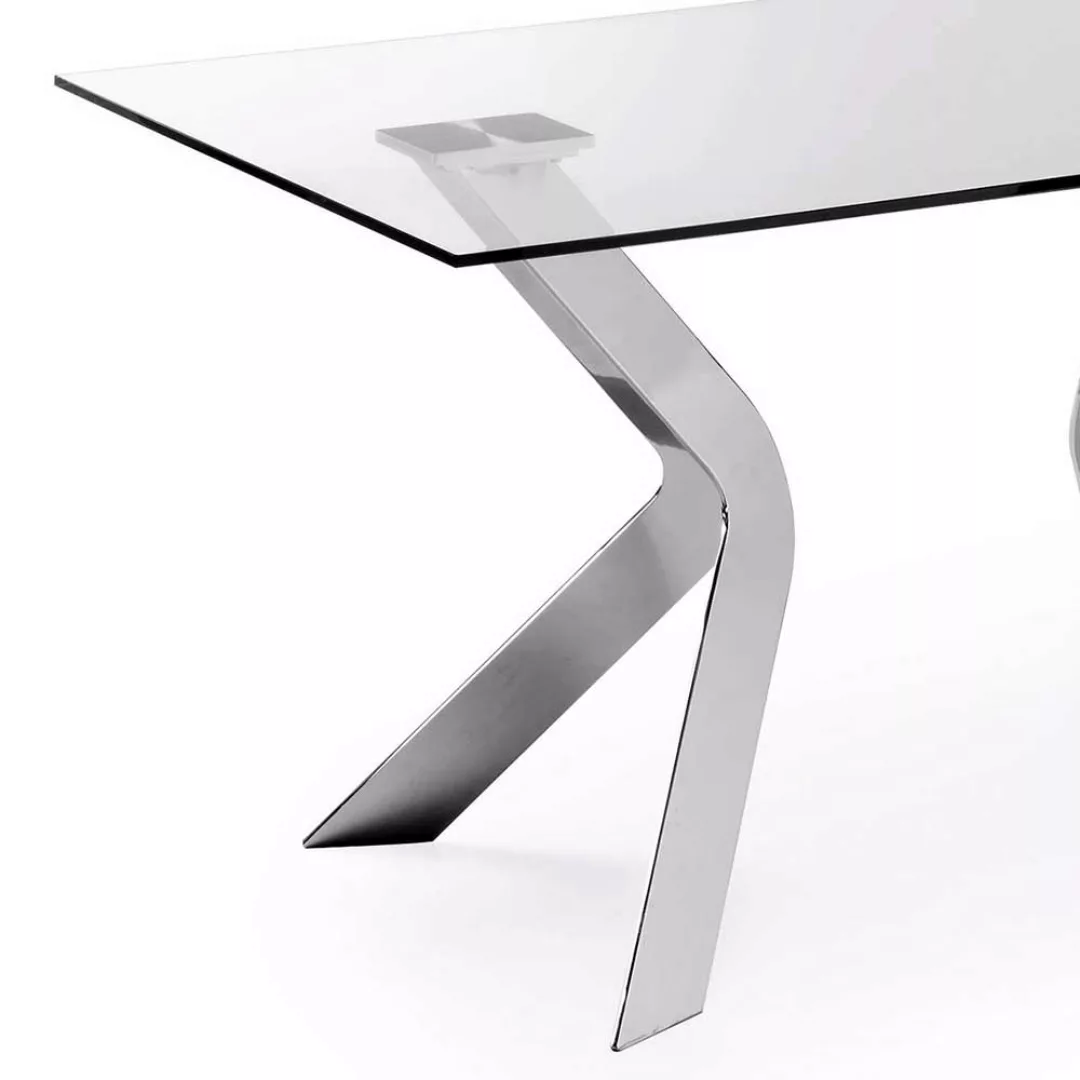 Esszimmertisch mit Klarglasplatte modern günstig online kaufen