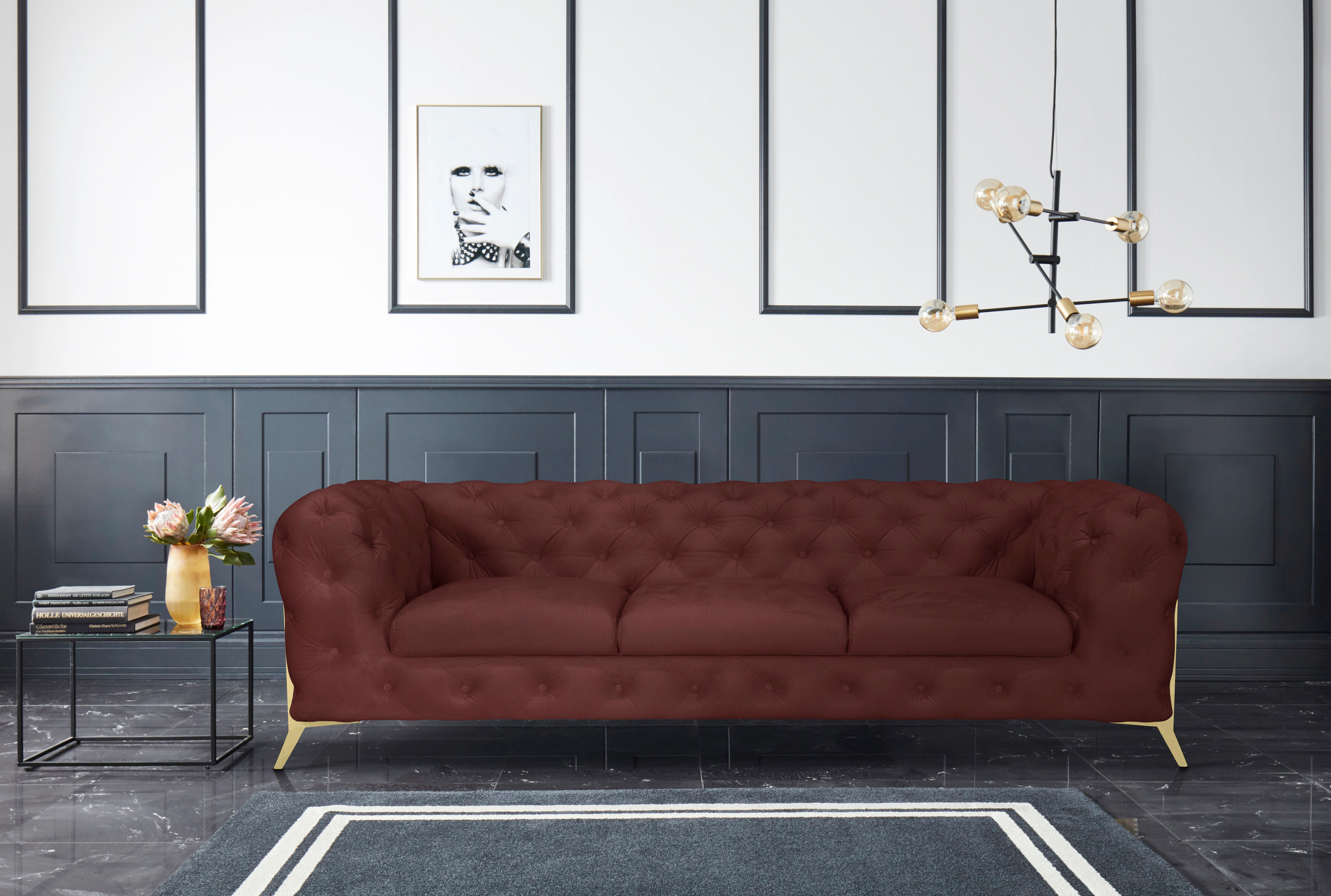 Leonique Chesterfield-Sofa "Amaury" günstig online kaufen