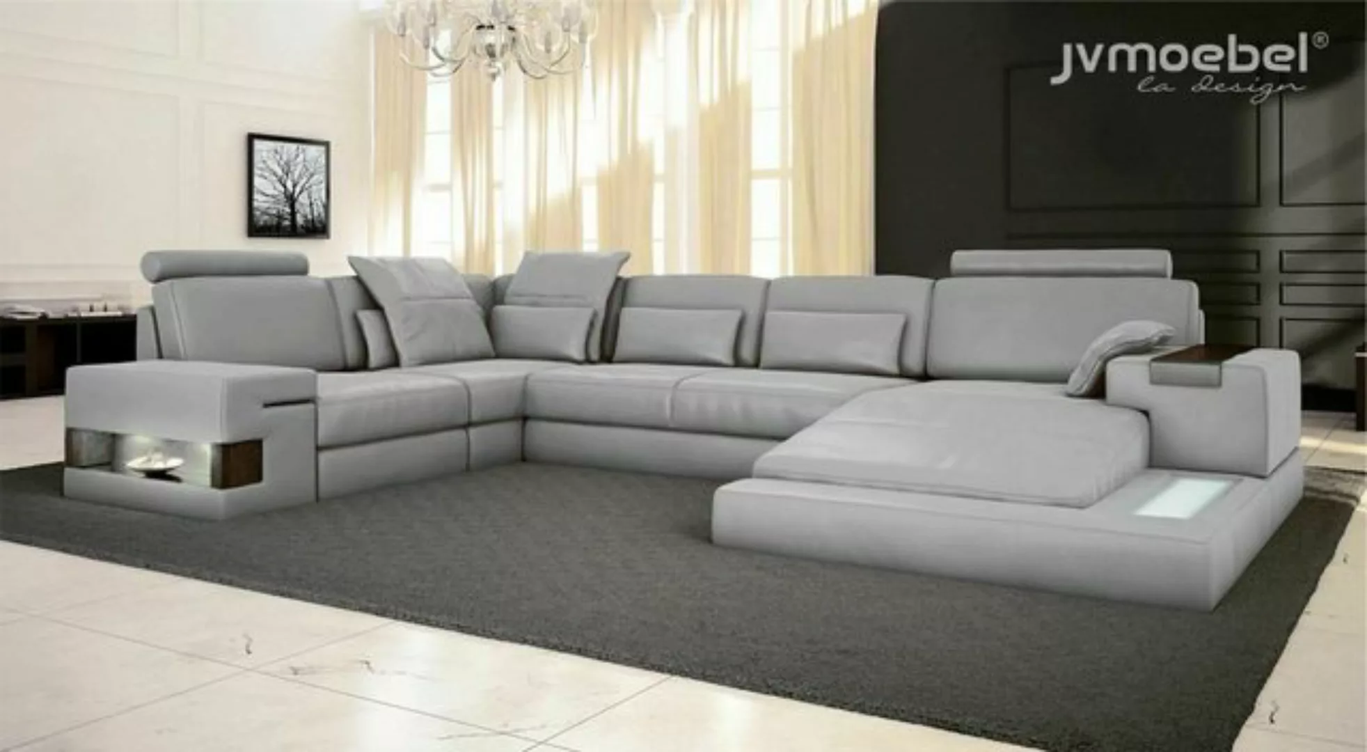 JVmoebel Ecksofa Schlafsofa Couch Design Polster Textil Eck Wohnlandschaft günstig online kaufen