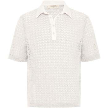 Antioch  T-Shirts & Poloshirts Maximino Open Textured Polo Collar T-Shirt günstig online kaufen