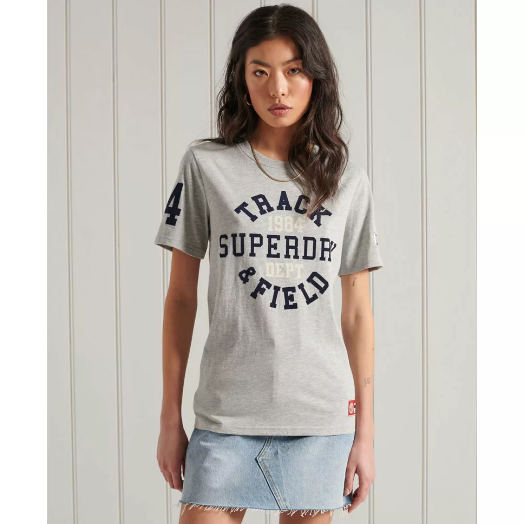 Superdry Collegiate Athletic Kurzarm T-shirt S Grey Marl günstig online kaufen