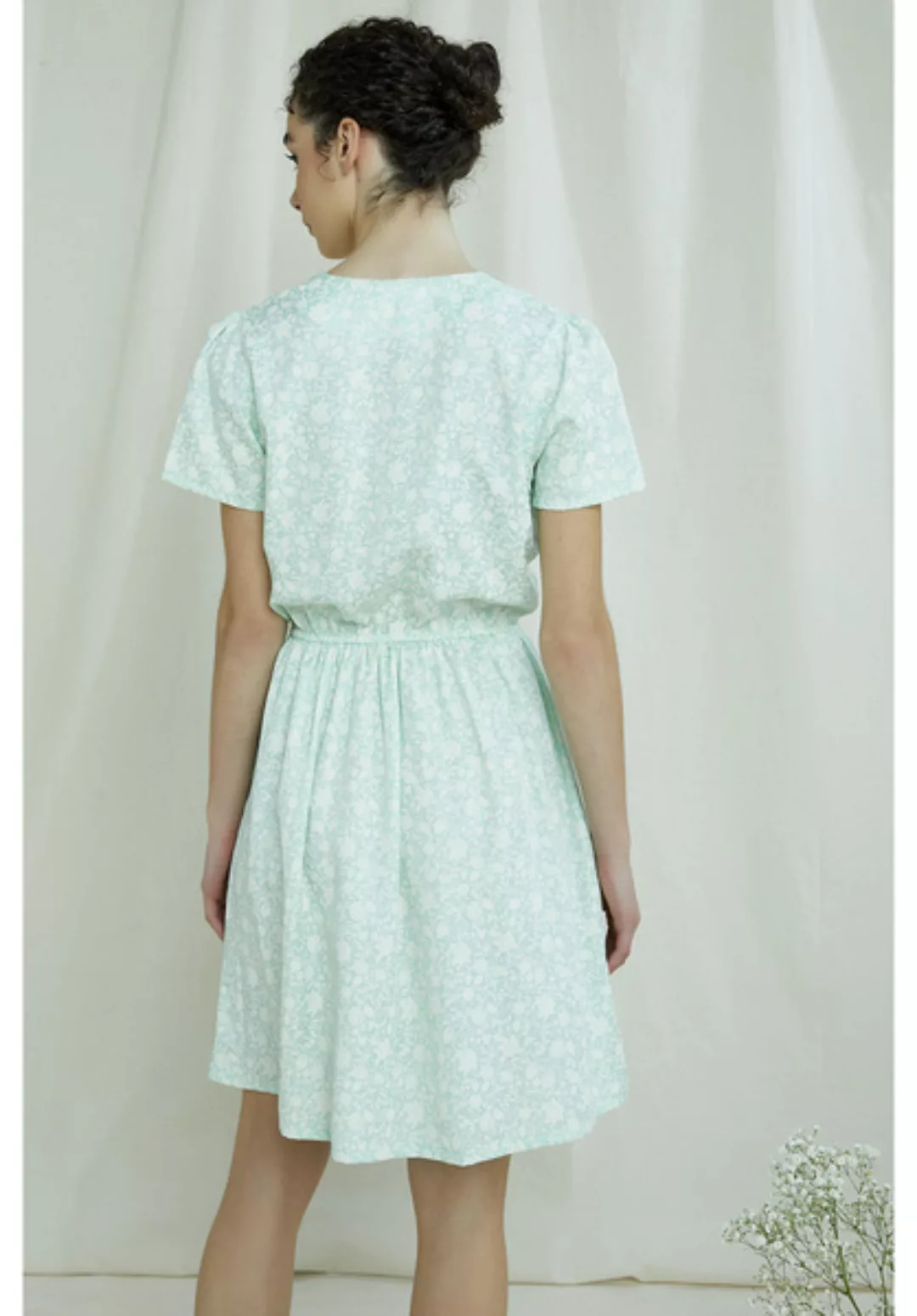 Tencel Kleid - Laura Silhouette Floral Dress günstig online kaufen