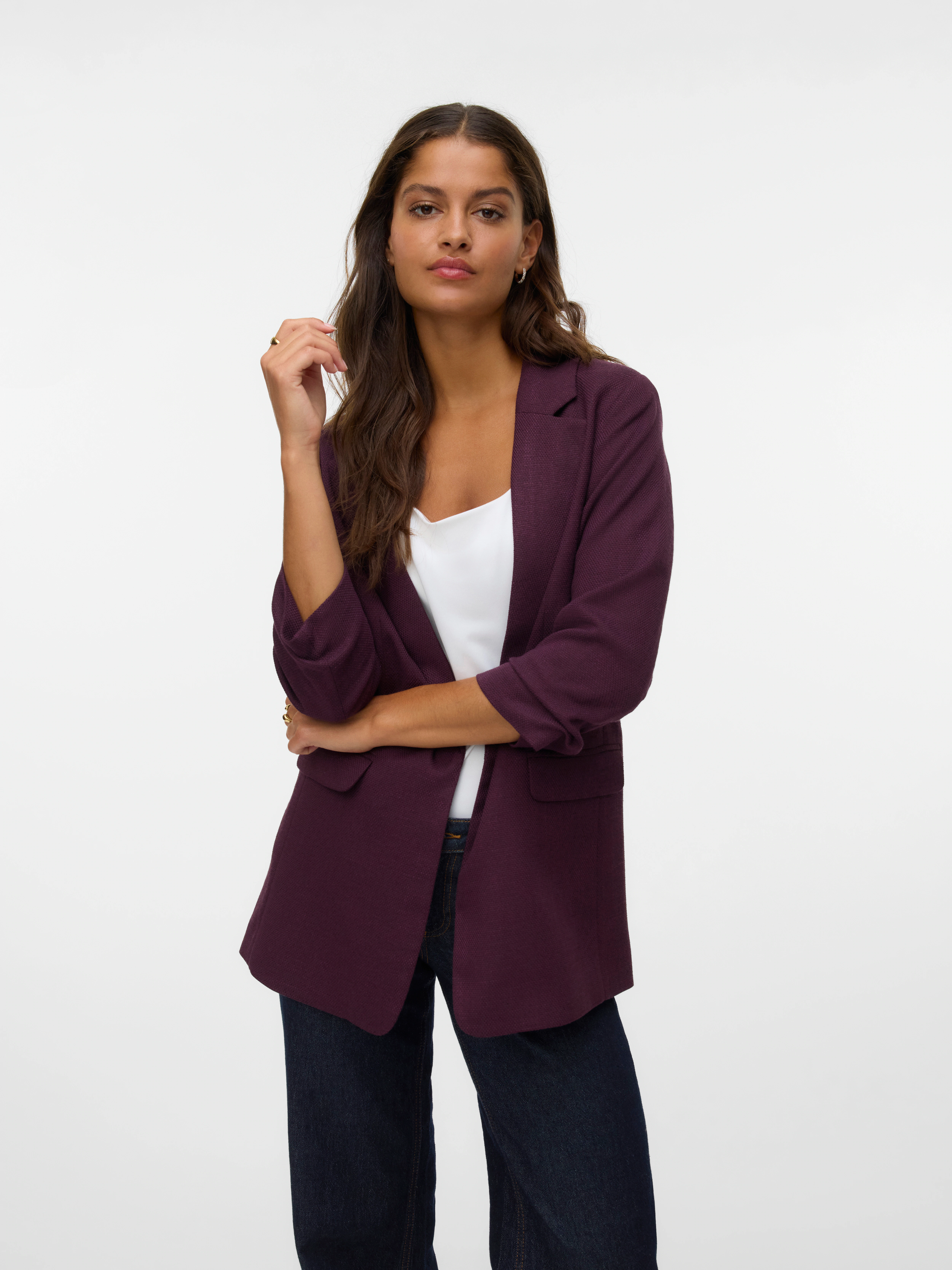 Vero Moda Longblazer "VMFRIDA LS REGULAR BLAZER NOOS", ohne Verschluss und günstig online kaufen