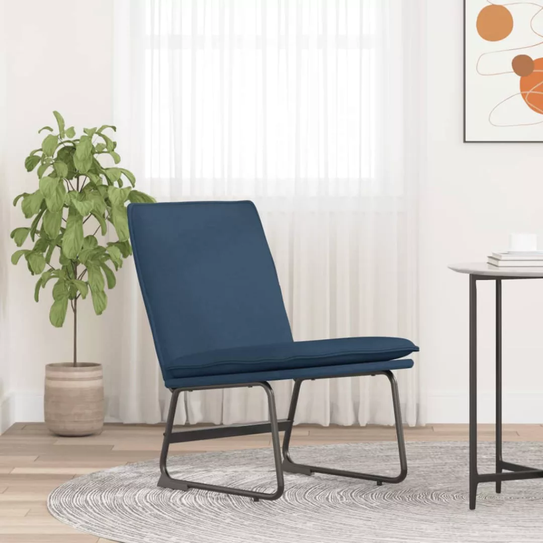 Vidaxl Loungesessel Blau 52x75x76 Cm Stoff günstig online kaufen