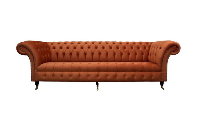JVmoebel 4-Sitzer Britische Chesterfield Polster Luxus Sofa 4 Sitzer 100% L günstig online kaufen