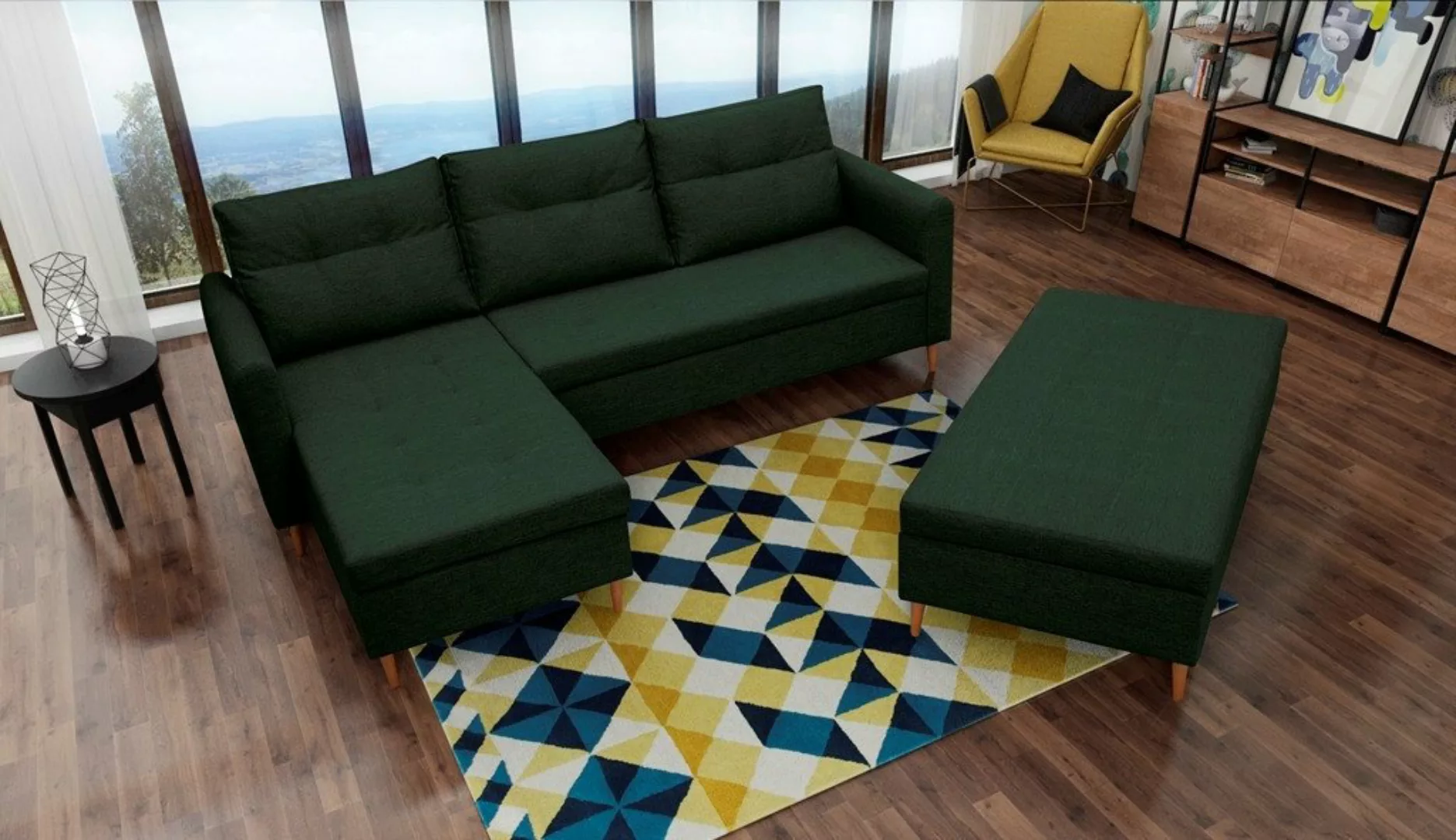 ALTDECOR Ecksofa ERO, Couch mit Schlaffunktion, Wohnzimmer - Wohnlandschaft günstig online kaufen