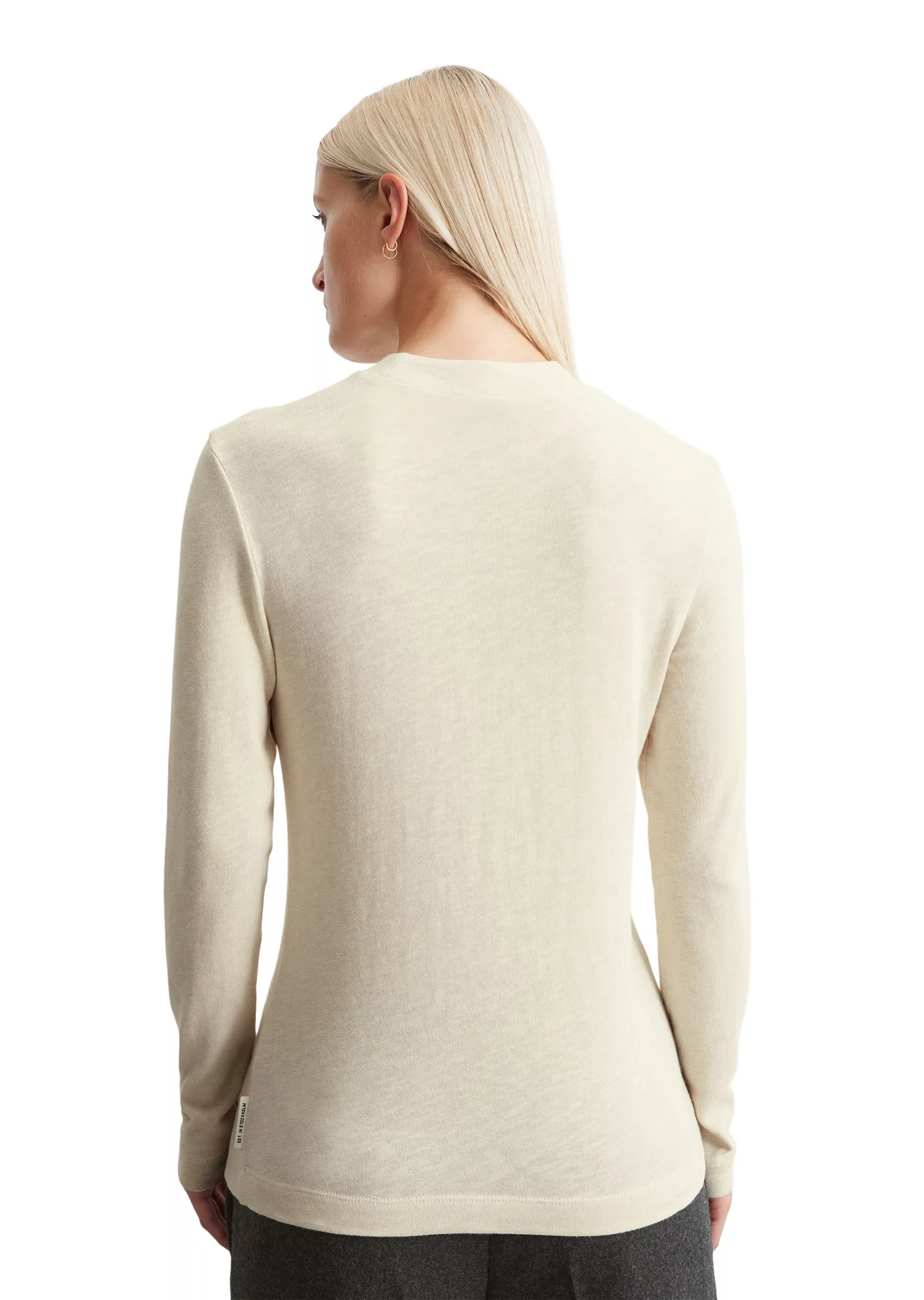 Marc O'Polo Longsleeve mit kleinem Mockneck-Kragen günstig online kaufen