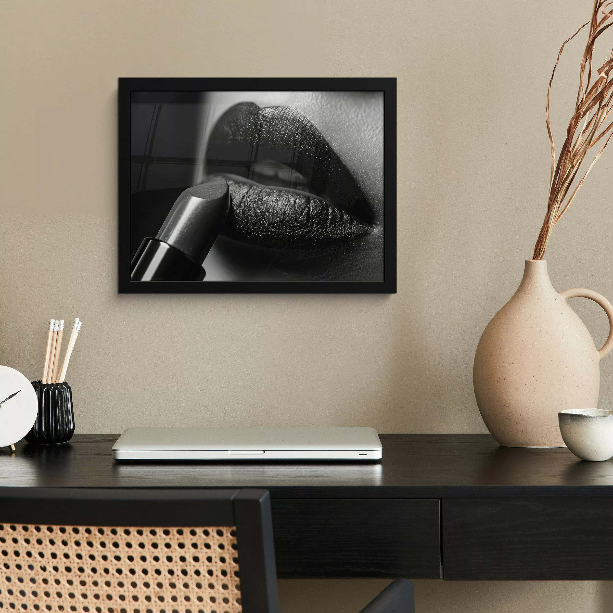 MuchoWow Poster Frau - Lippenstift - günstig online kaufen