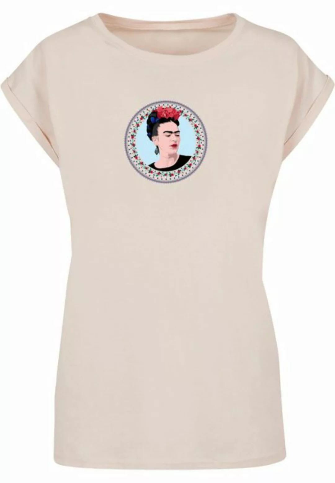 Merchcode T-Shirt Merchcode Damen Ladies Frida Kahlo - Round Extended Shoul günstig online kaufen
