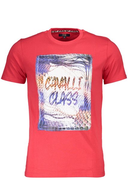 Cavalli Class T-Shirt Herren T-Shirt Kurzarm Rot mit Druck & günstig online kaufen