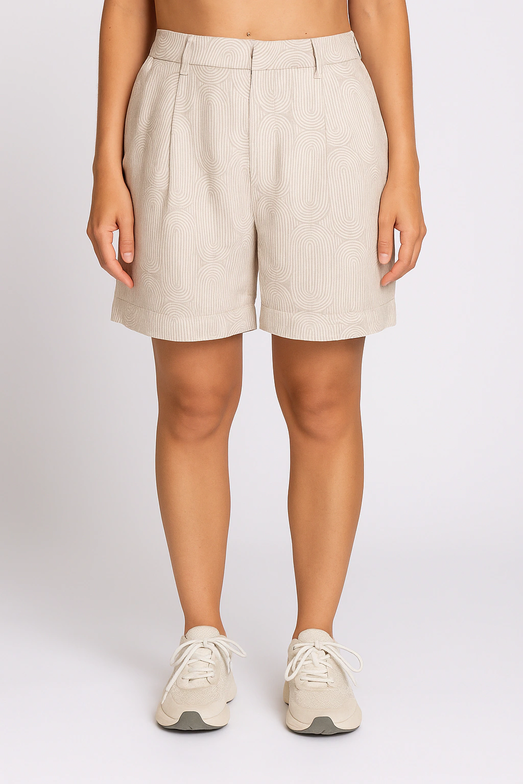 Zhrill Chinoshorts "FJELLA", Sommerhose mit zartem grafischem Muster und Le günstig online kaufen