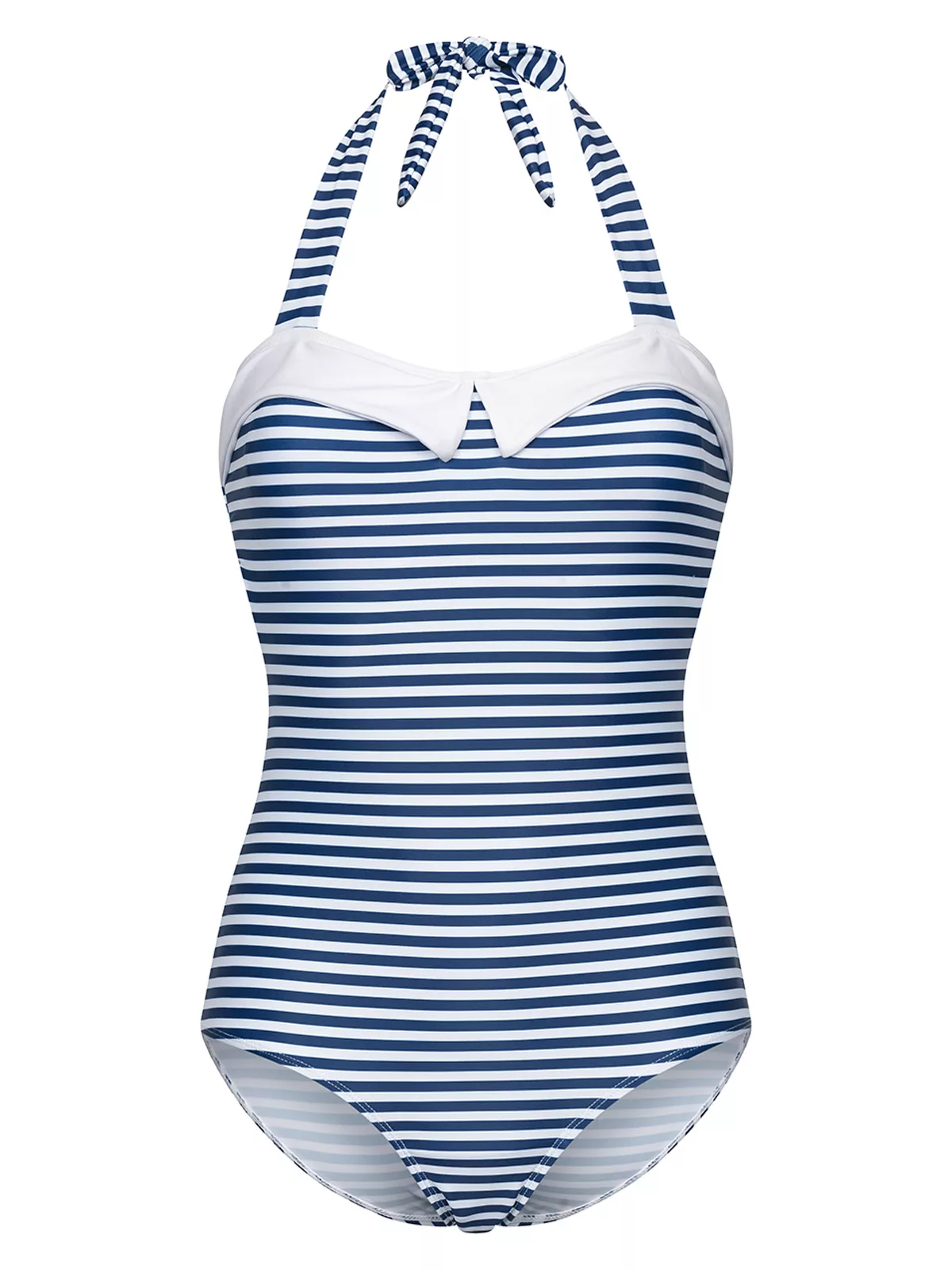 Pussy Deluxe Maritim Damen Badeanzug blau allover günstig online kaufen