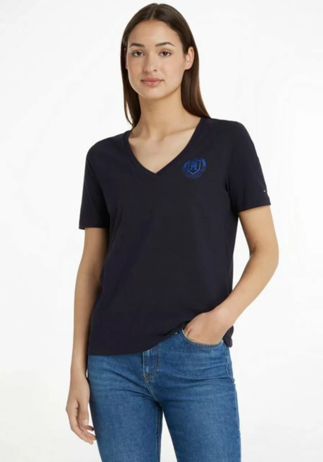 Tommy Hilfiger T-Shirt mit Markenlabel günstig online kaufen