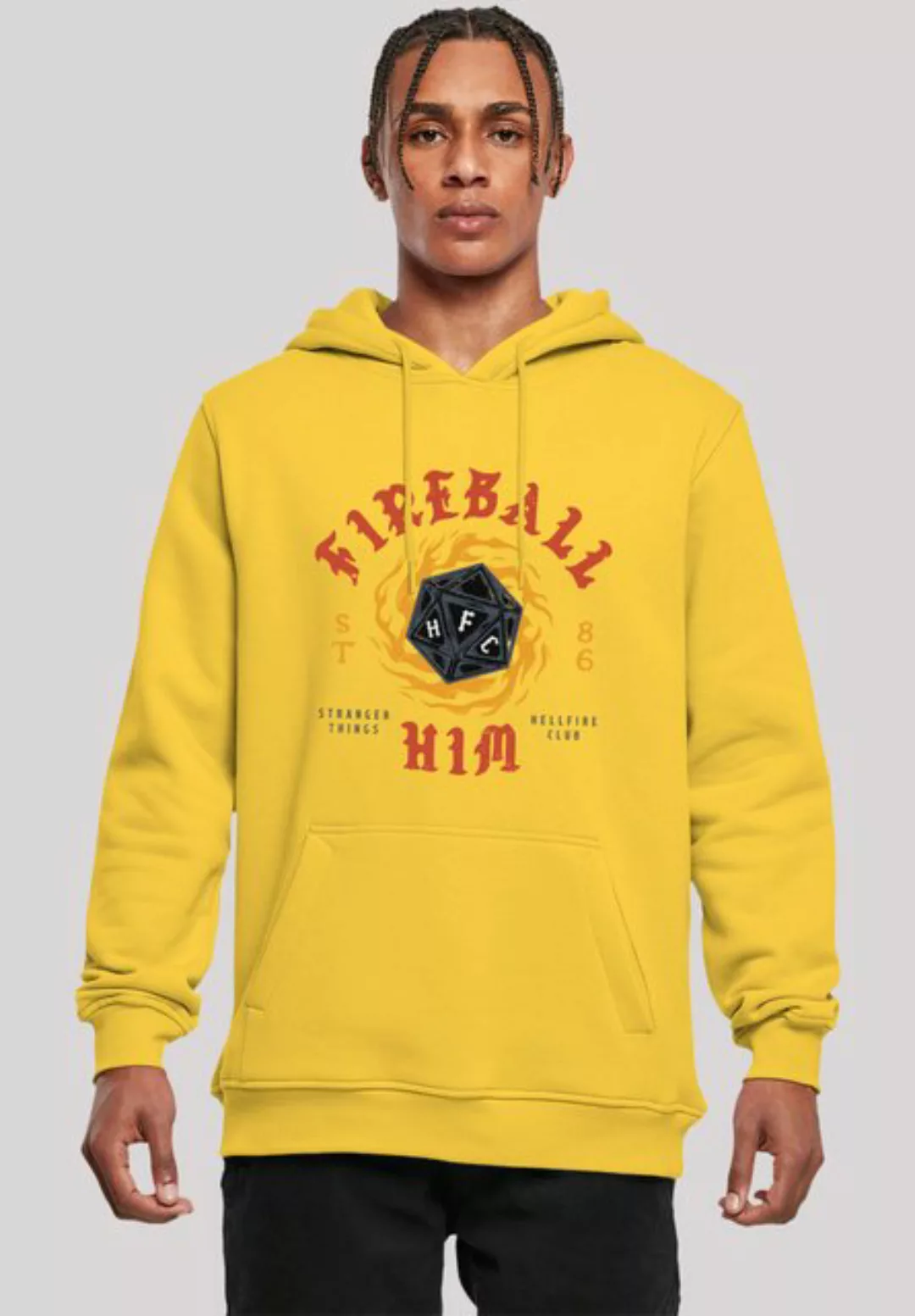 F4NT4STIC Kapuzenpullover Stranger Things Fireball Dice 86 Netflix TV Serie günstig online kaufen