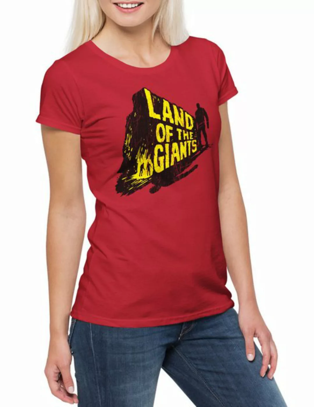 Urban Backwoods Print-Shirt Land Of The Giants Damen T-Shirt Planet Der Fil günstig online kaufen