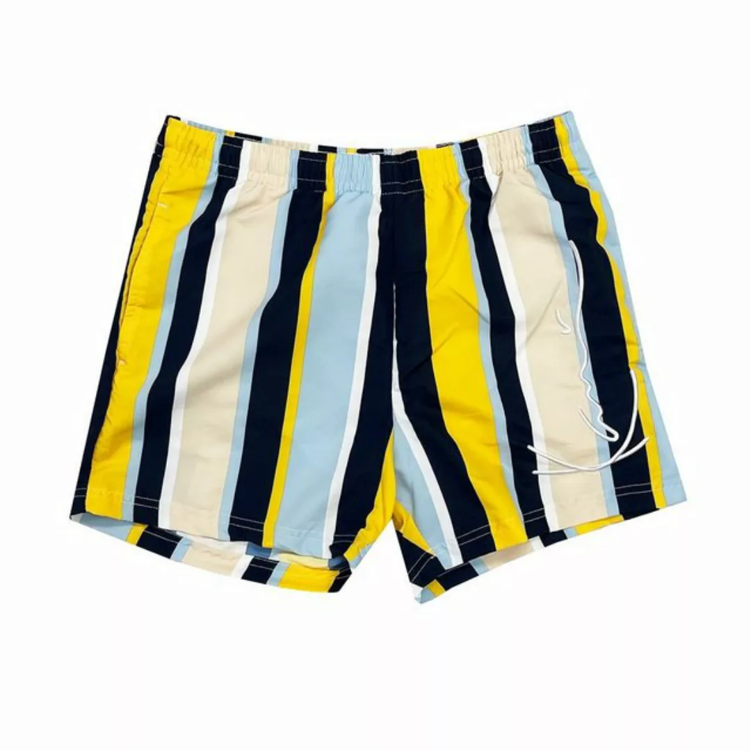 Karl Kani Sweatshorts Stripe Signature yellow/light blue/navy (1-tlg) günstig online kaufen