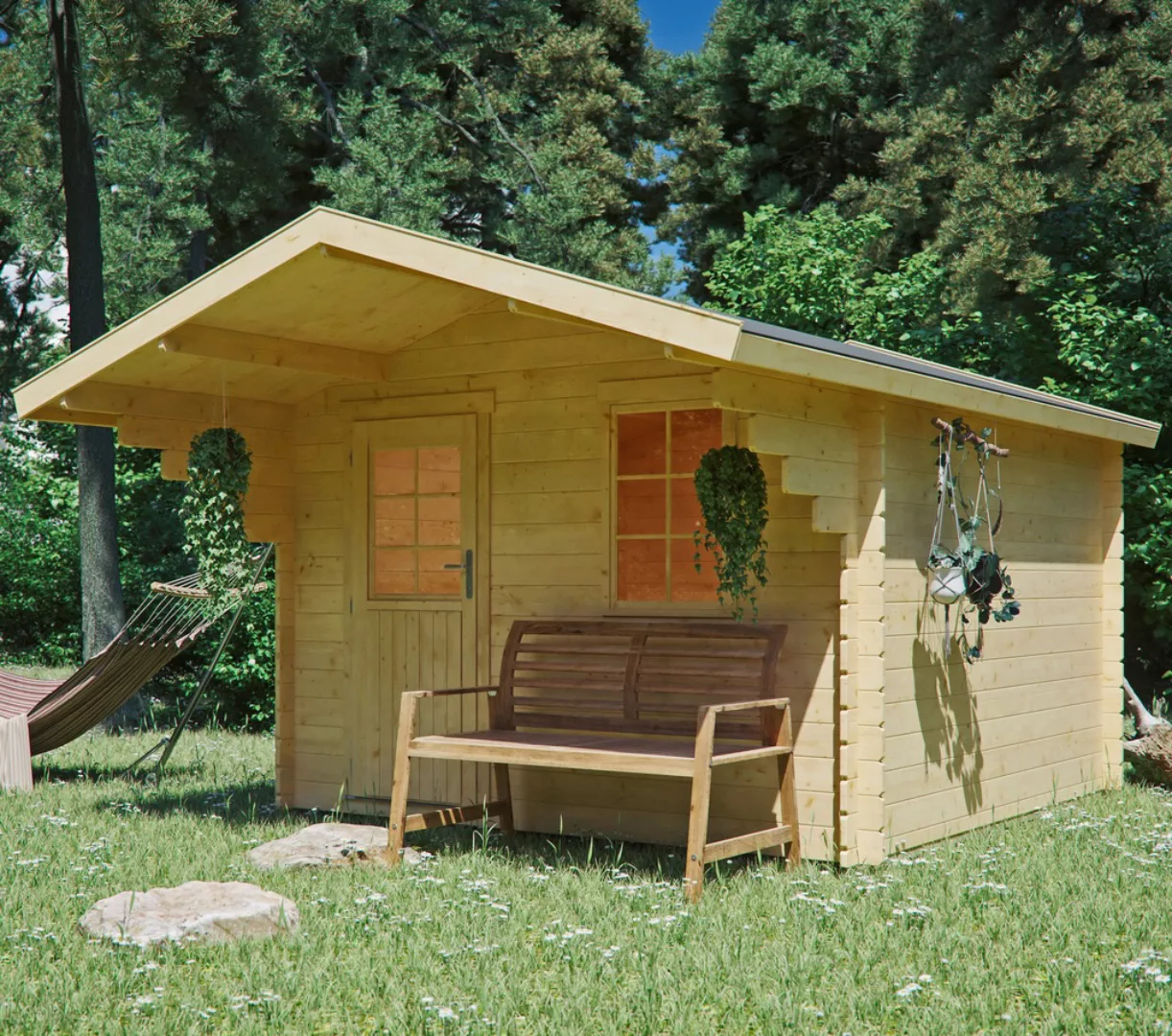 Kiehn-Holz Gartenhaus "Burgberg 1", (Set) günstig online kaufen