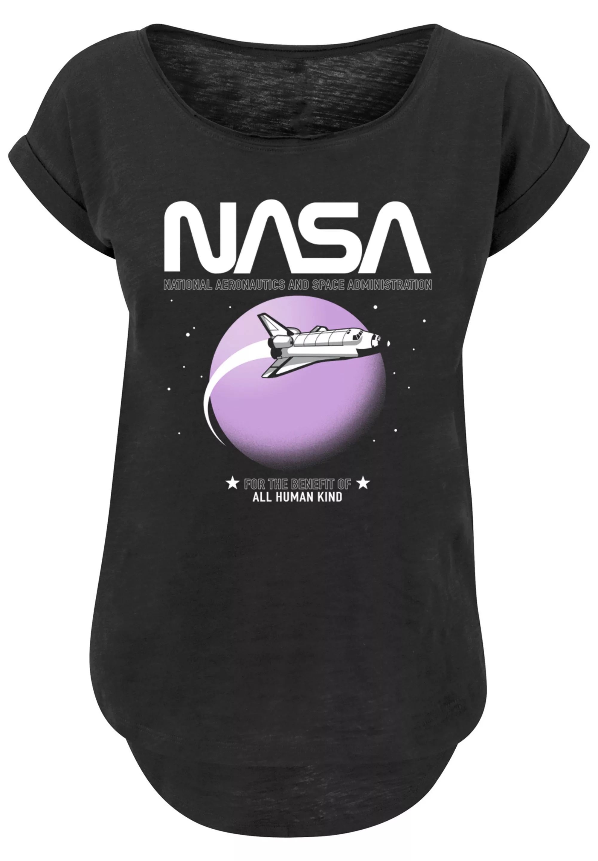 F4NT4STIC T-Shirt "Long Cut T-Shirt NASA Shuttle Orbit", Damen,Premium Merc günstig online kaufen