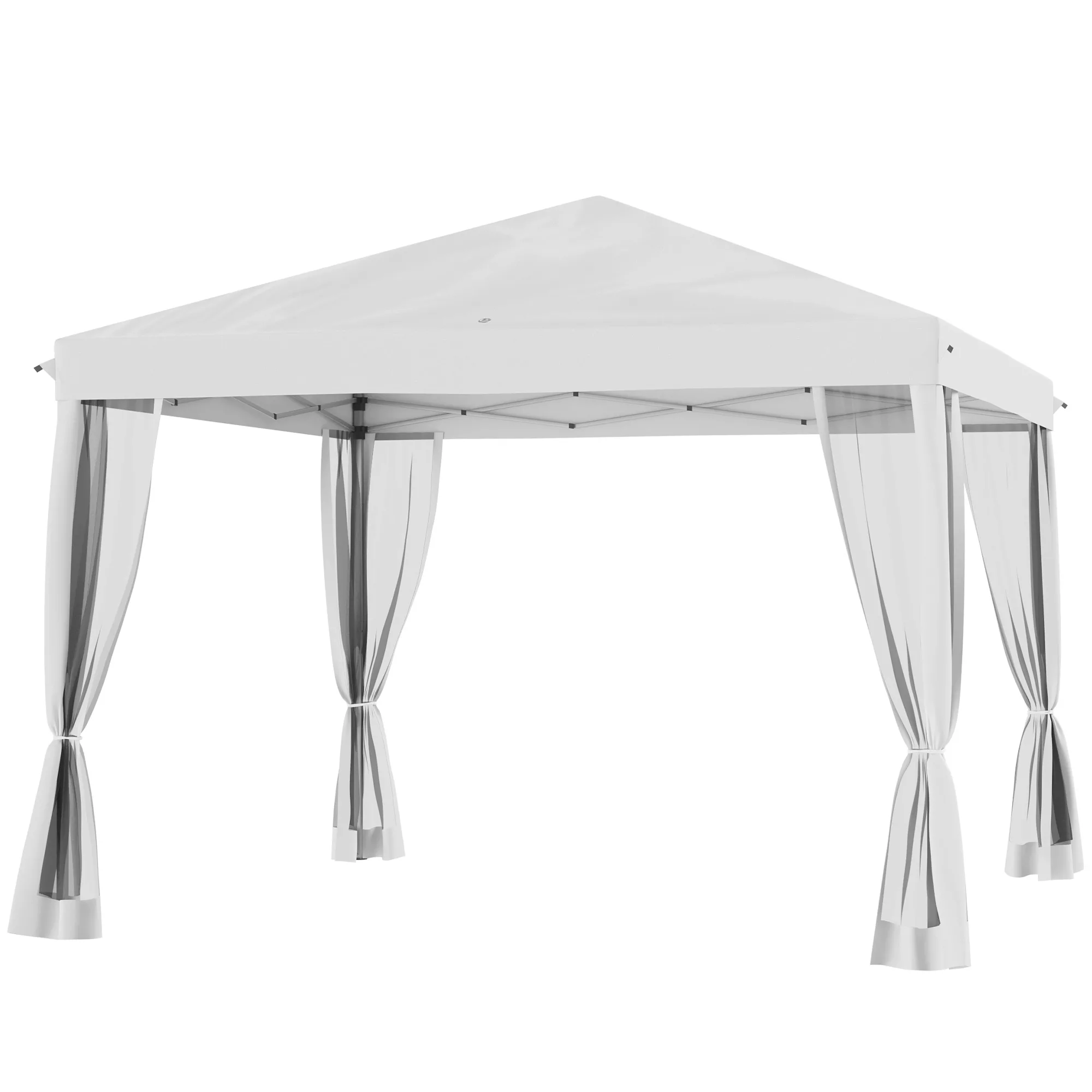 Outsunny Pavillon ca.3x3m, wasserabweisend Stabil Winterfest Pop-up Faltpav günstig online kaufen