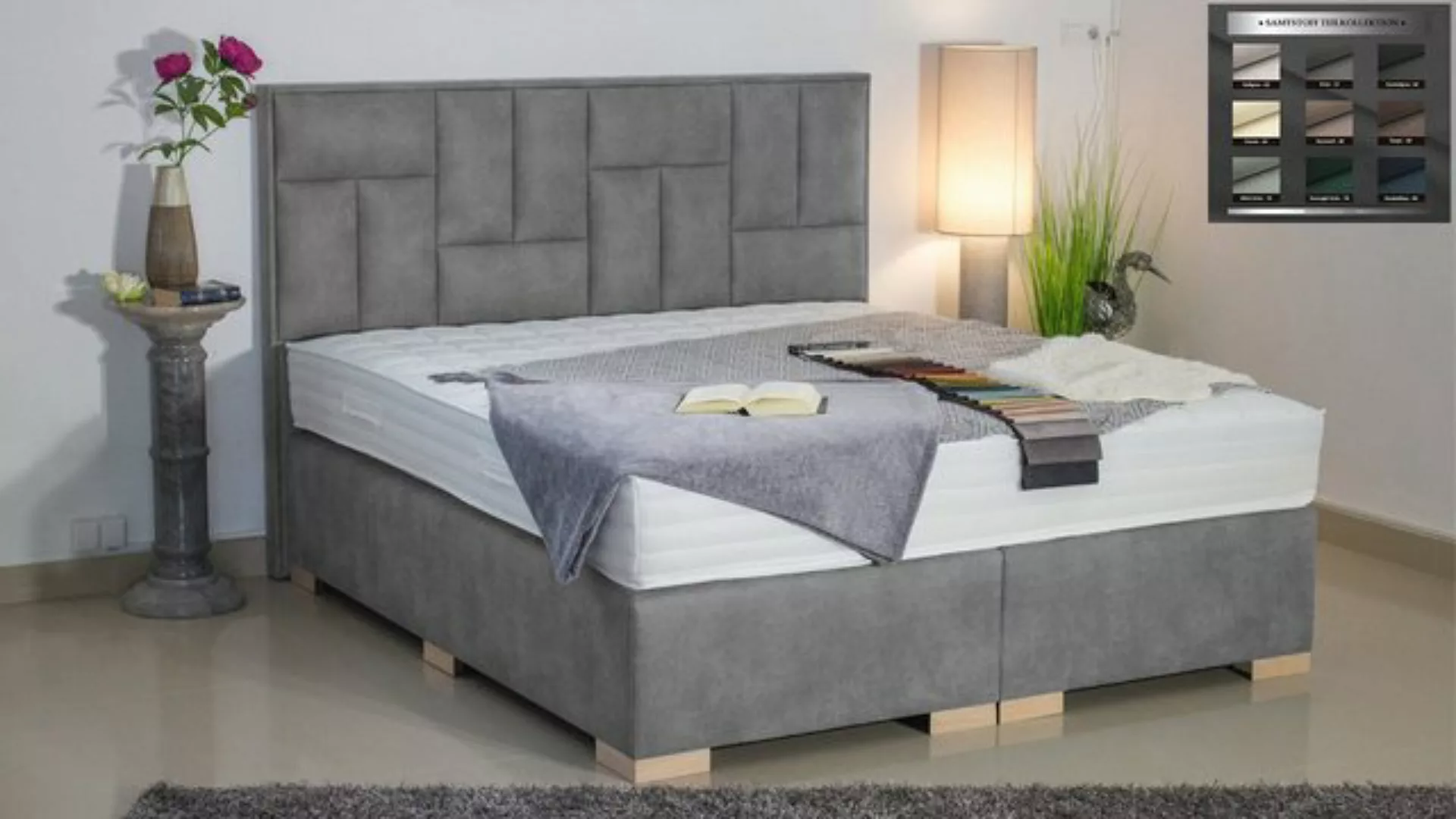 PAARA Boxspringbett Nevada ohne Bettkasten mit alles mit Holz, mit einzigar günstig online kaufen