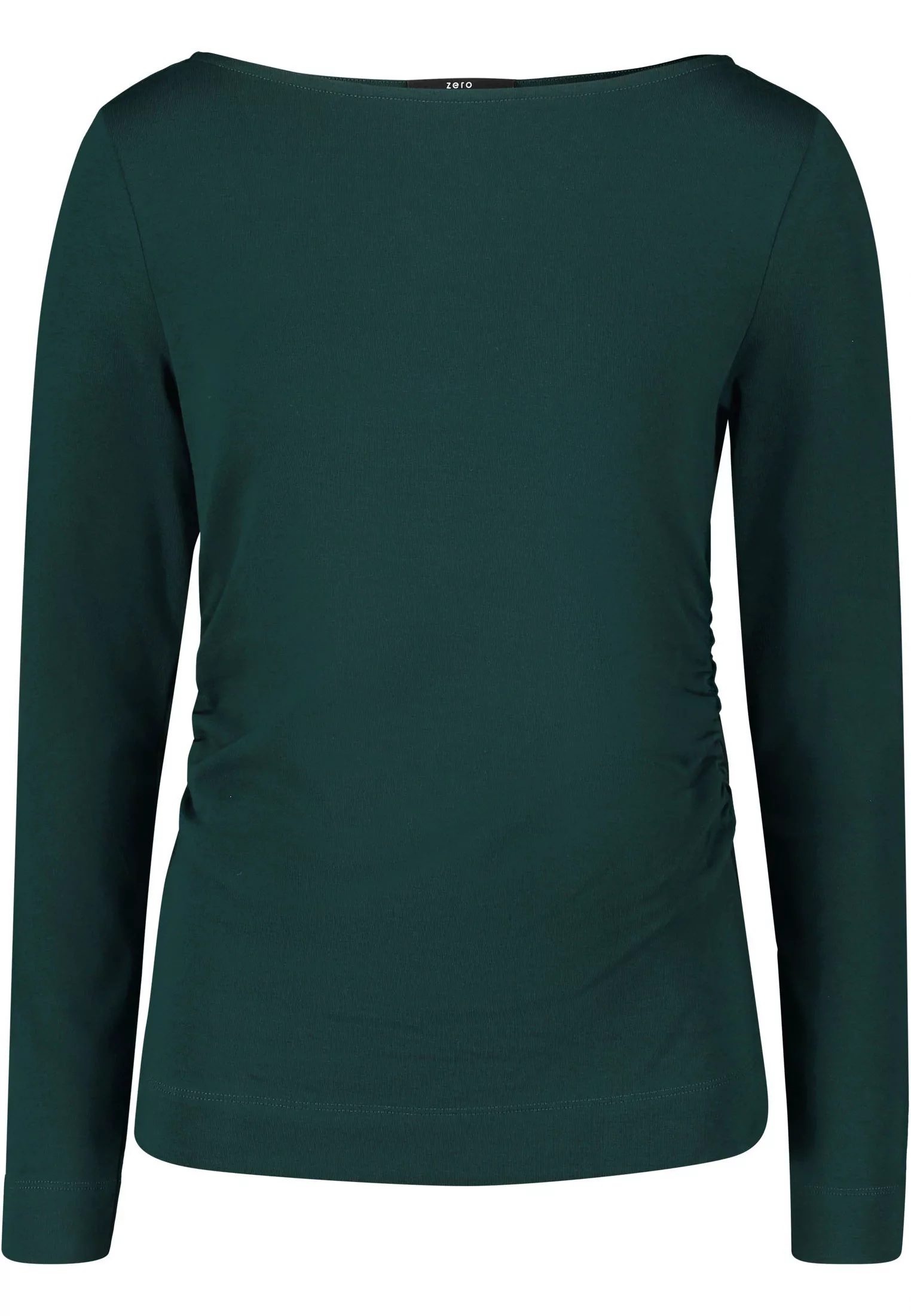 Zero Sweatshirt zero Shirt mit seitlicher Raffung Plain/ohne Details günstig online kaufen