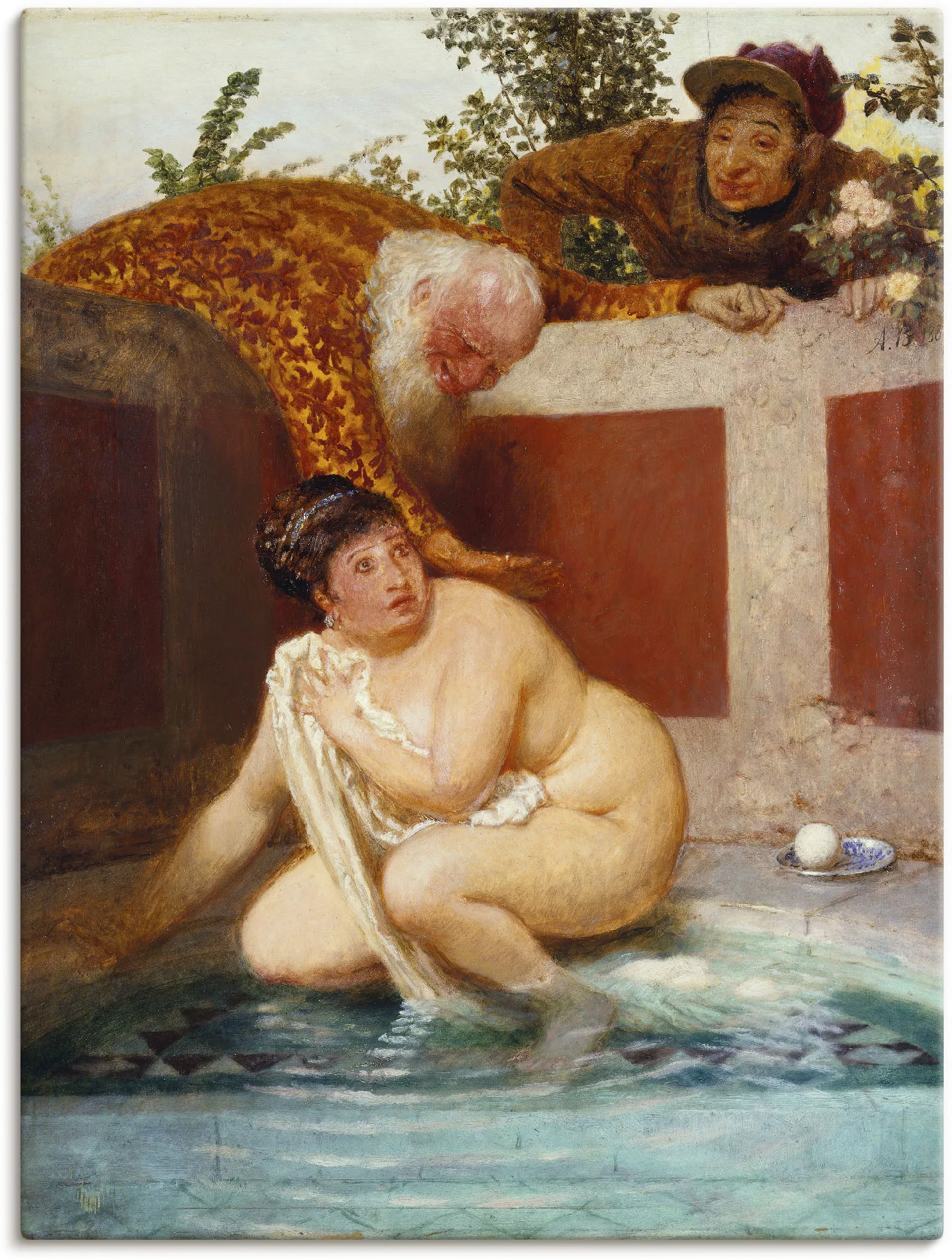 Artland Wandbild "Susanna im Bade. 1888", Frau, (1 St.), als Leinwandbild, günstig online kaufen