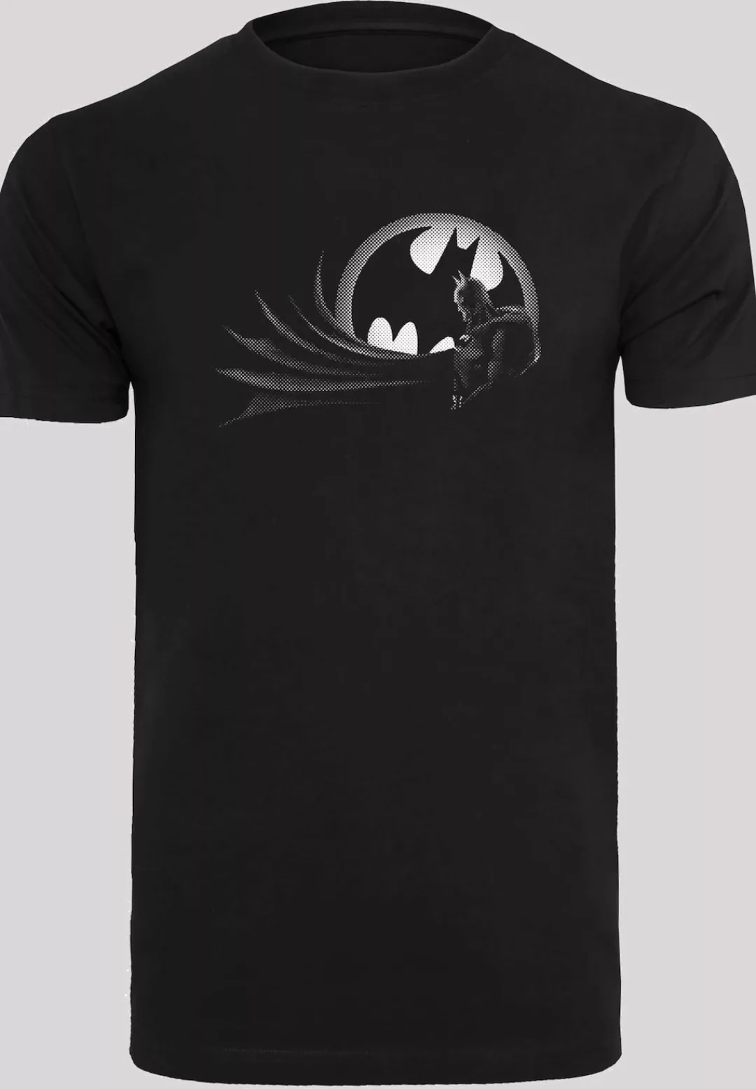 F4NT4STIC Kurzarmshirt "F4NT4STIC Herren Batman Spot with T-Shirt Round Nec günstig online kaufen